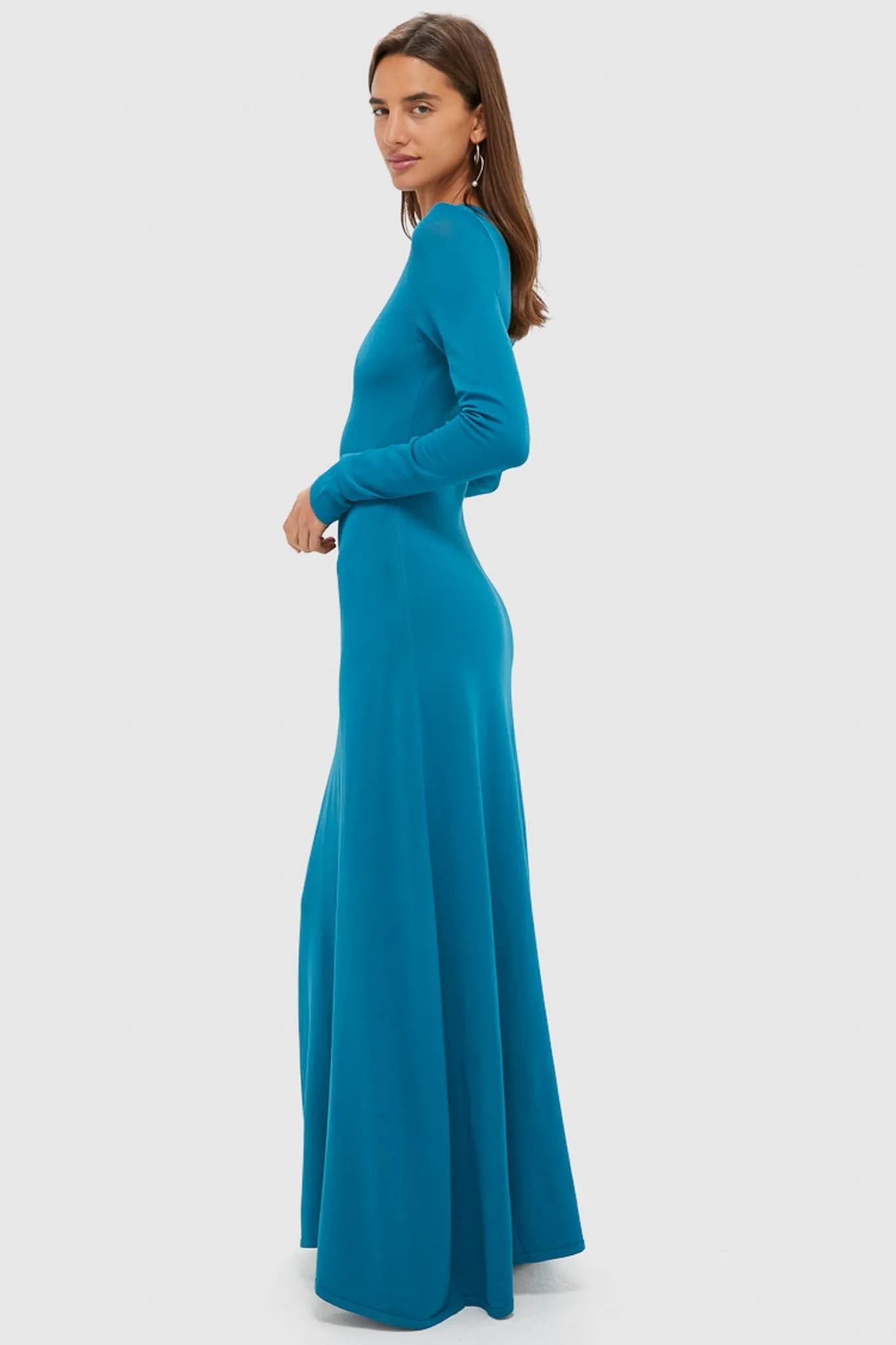 Nocturnal Blue Dora Long Sleeve Maxi Dress sold by Tuckernuck product image thumbnail 3