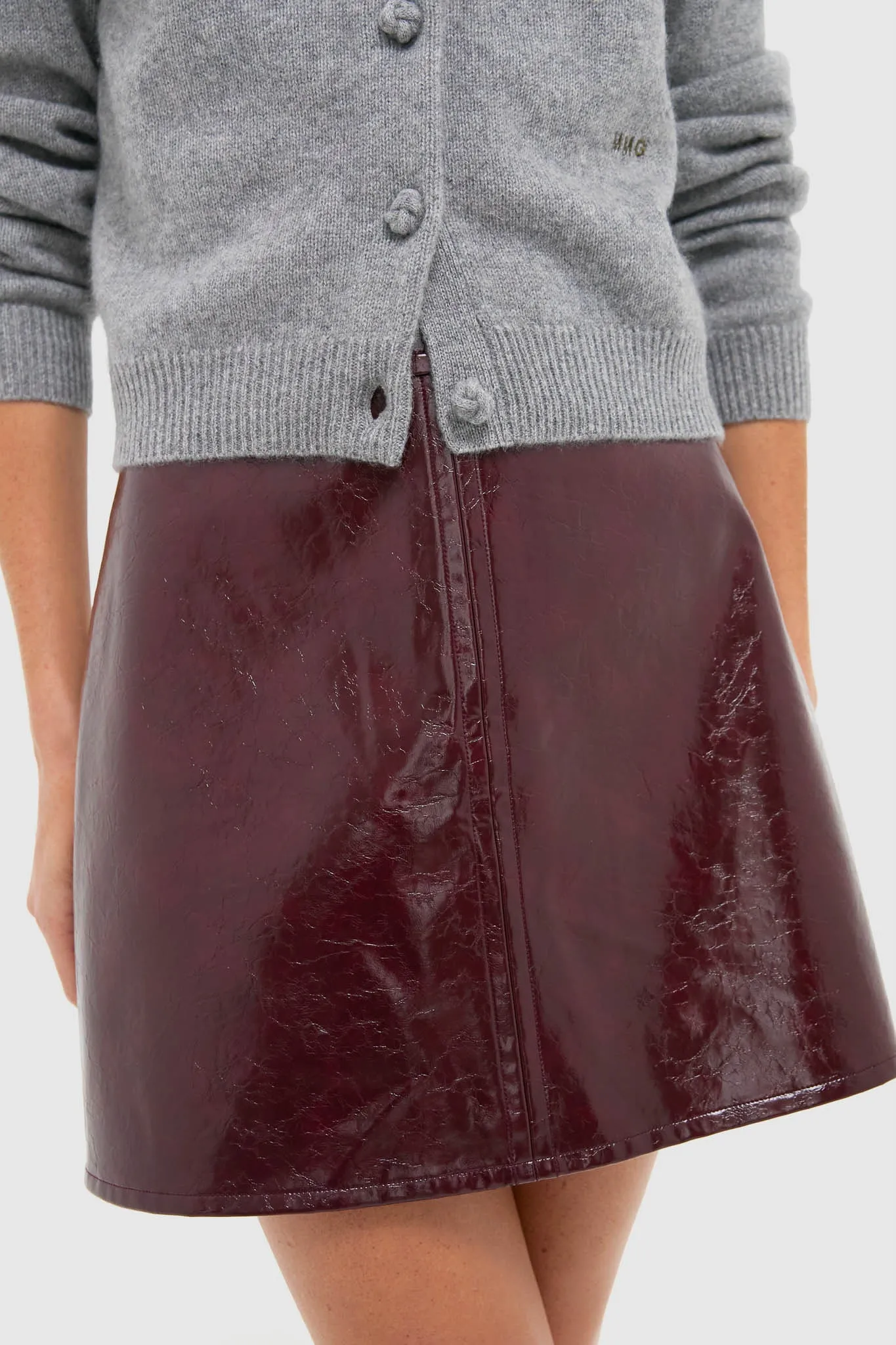 Oxblood Meeghan Mini Skirt sold by Tuckernuck product image thumbnail 5