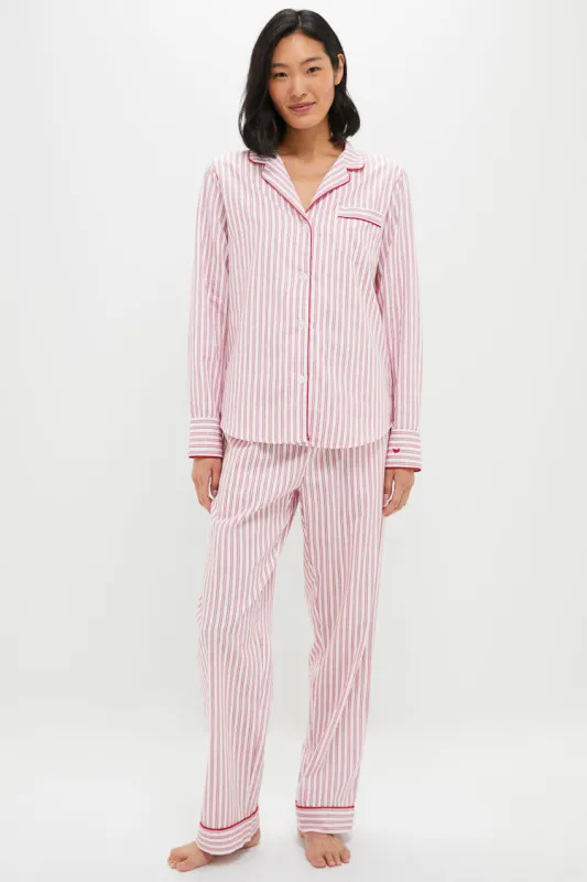 Antique Red Ticking Long Sleeve Pants Set sold by Tuckernuck