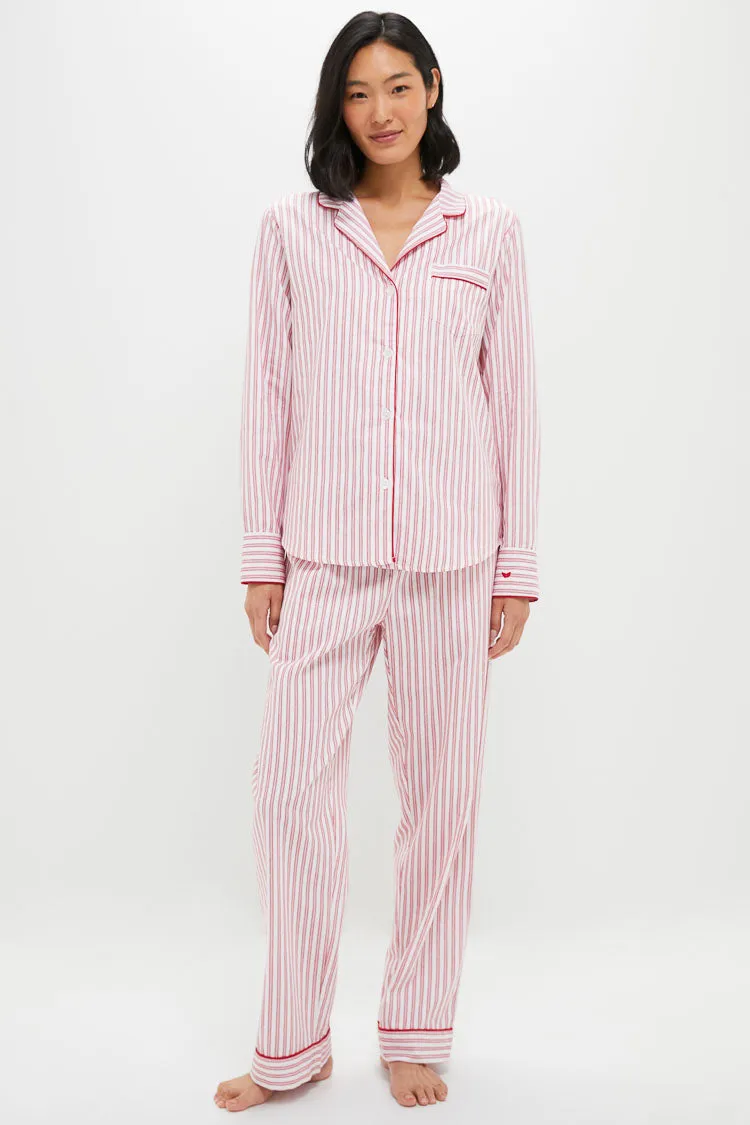 Antique Red Ticking Long Sleeve Pants Set sold by Tuckernuck