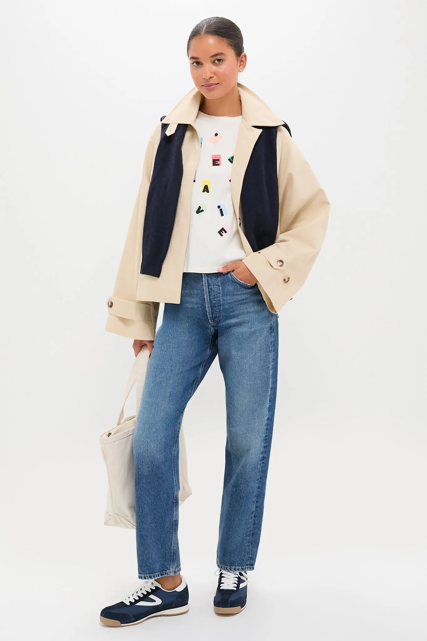 Cream with Multi C'est La Vie Classic Tee sold by Tuckernuck product image thumbnail 2