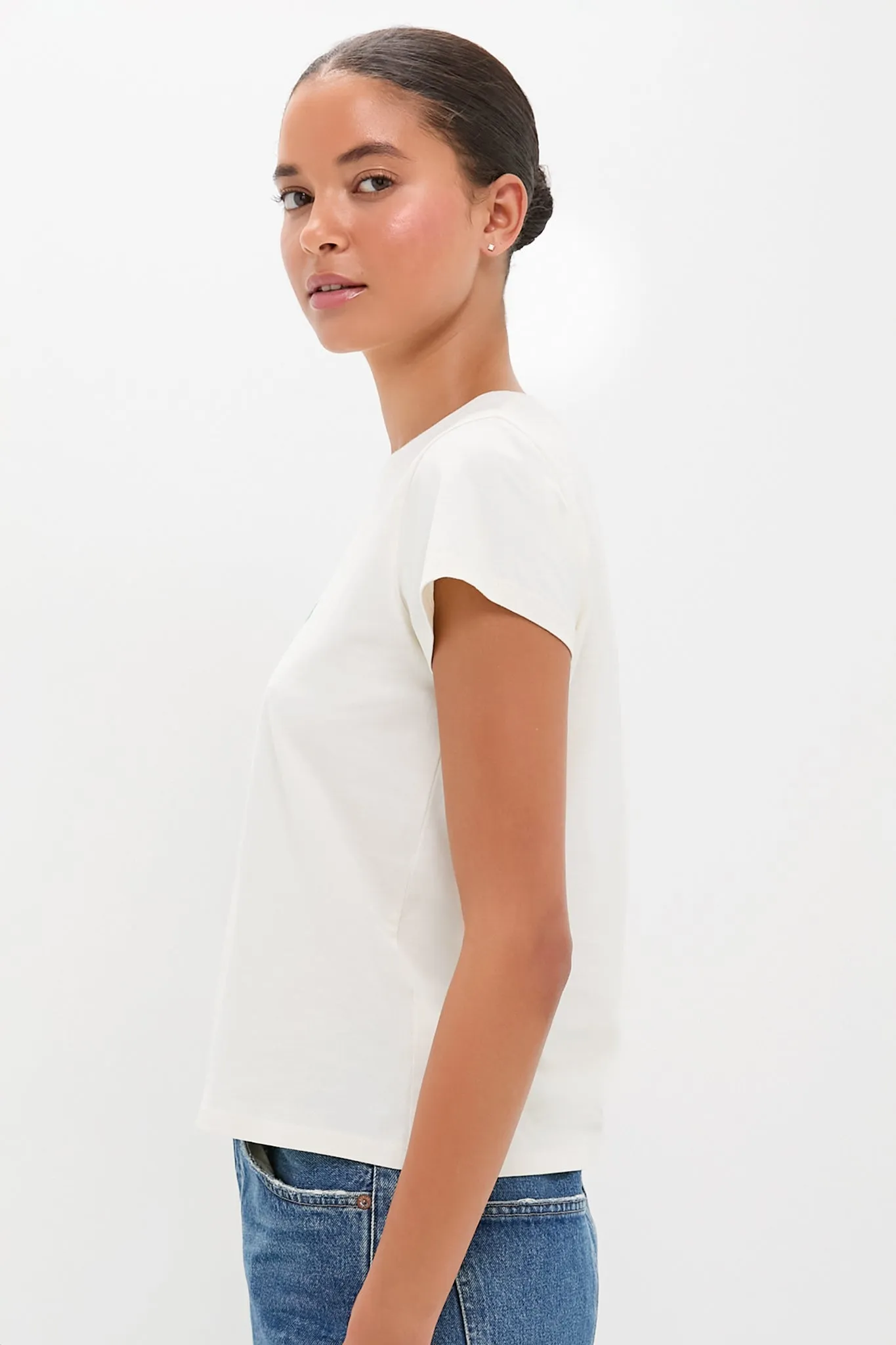 Cream with Multi C'est La Vie Classic Tee sold by Tuckernuck product image thumbnail 4