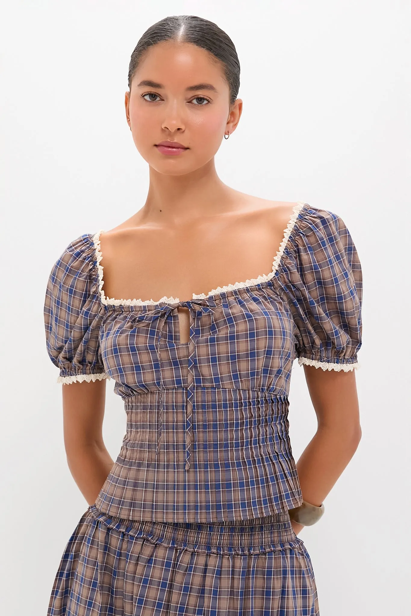Spencer Plaid Paulina Top sold by Tuckernuck