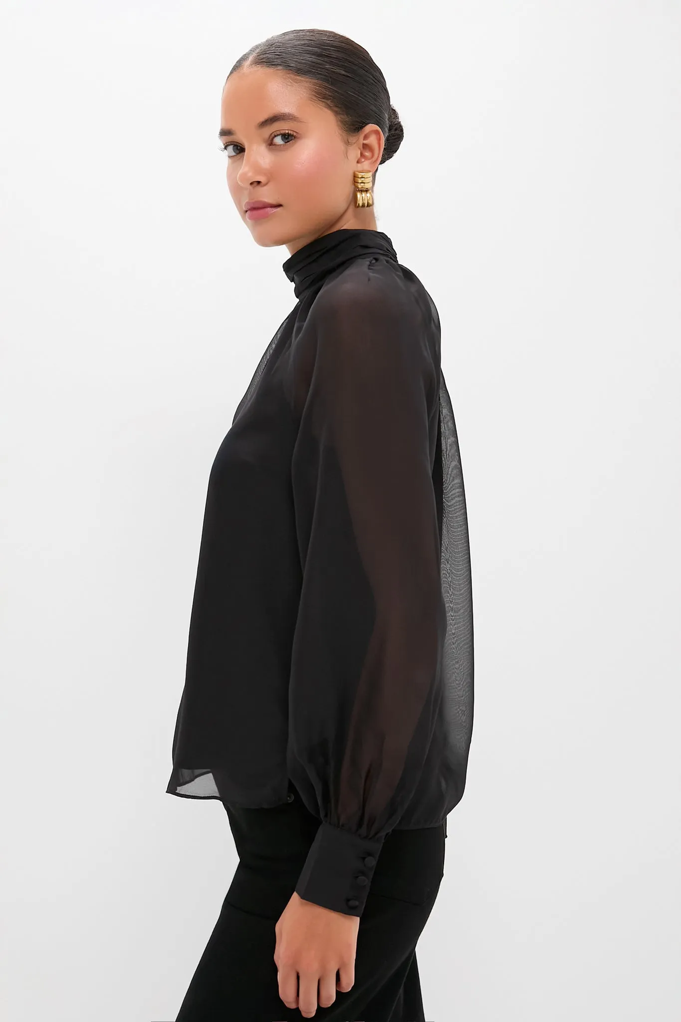 Black Alyssa Blouse sold by Tuckernuck product image thumbnail 3
