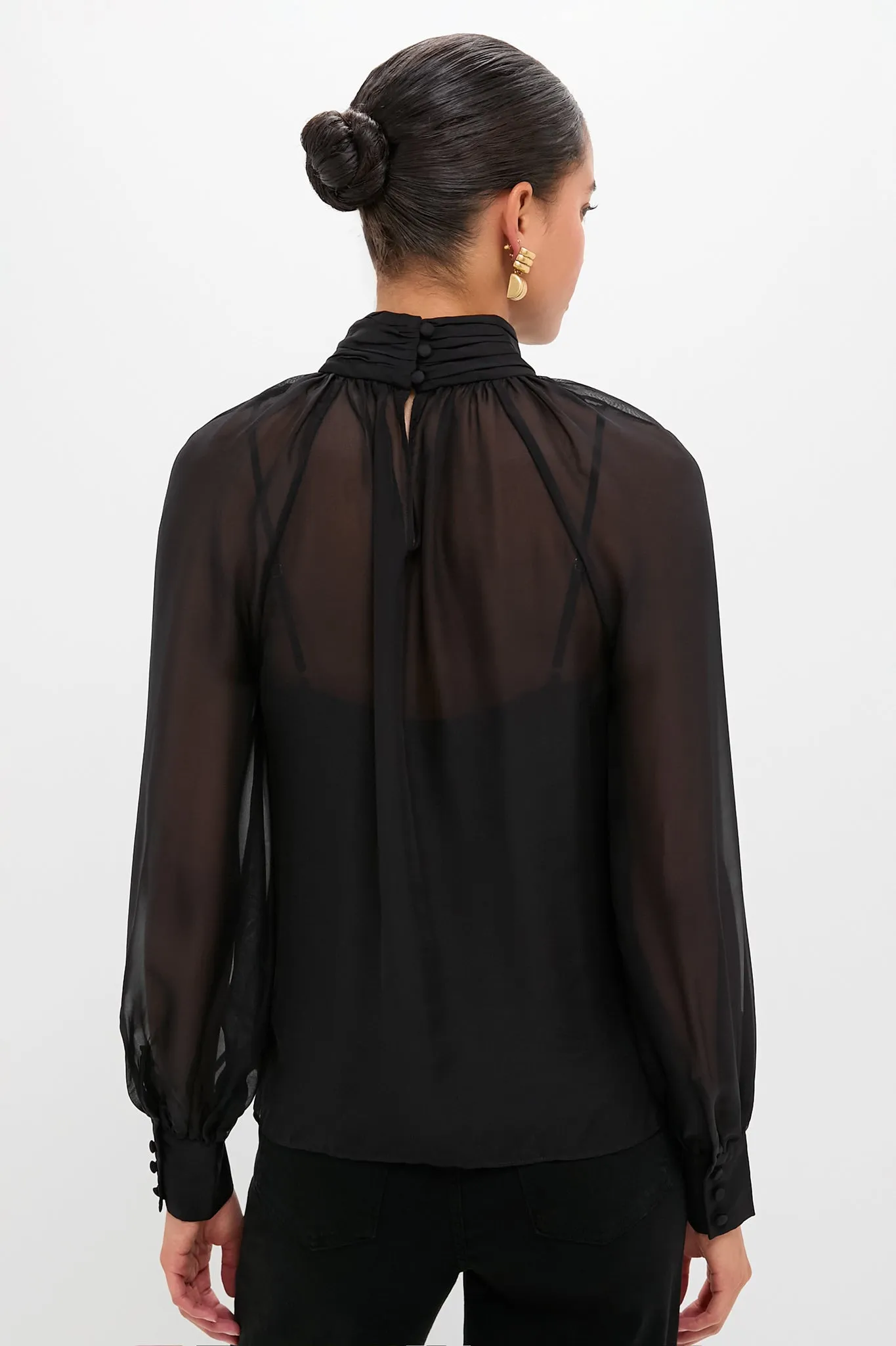 Black Alyssa Blouse sold by Tuckernuck product image thumbnail 4