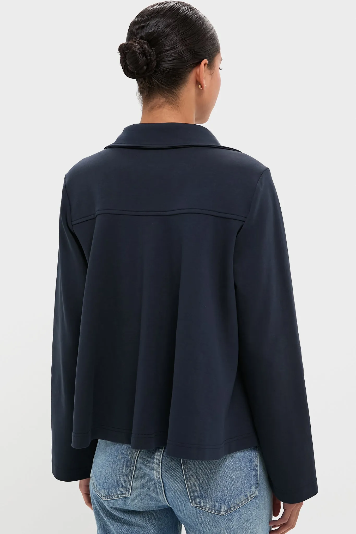 Navy Carlyn Long Sleeve Polo sold by Tuckernuck product image thumbnail 4