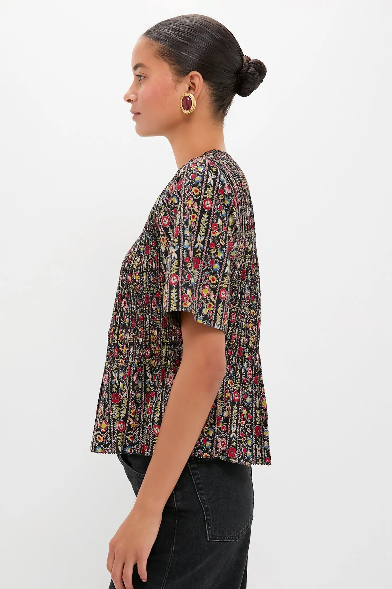 Garland Print Smocked Flounce Top sold by Tuckernuck product image thumbnail 3