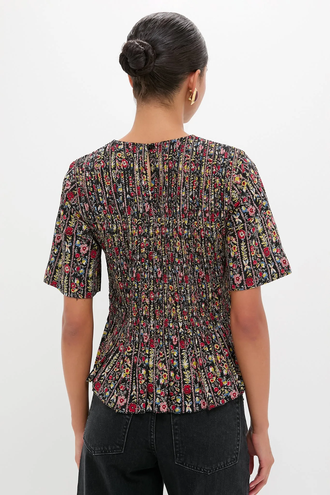 Garland Print Smocked Flounce Top sold by Tuckernuck product image thumbnail 4