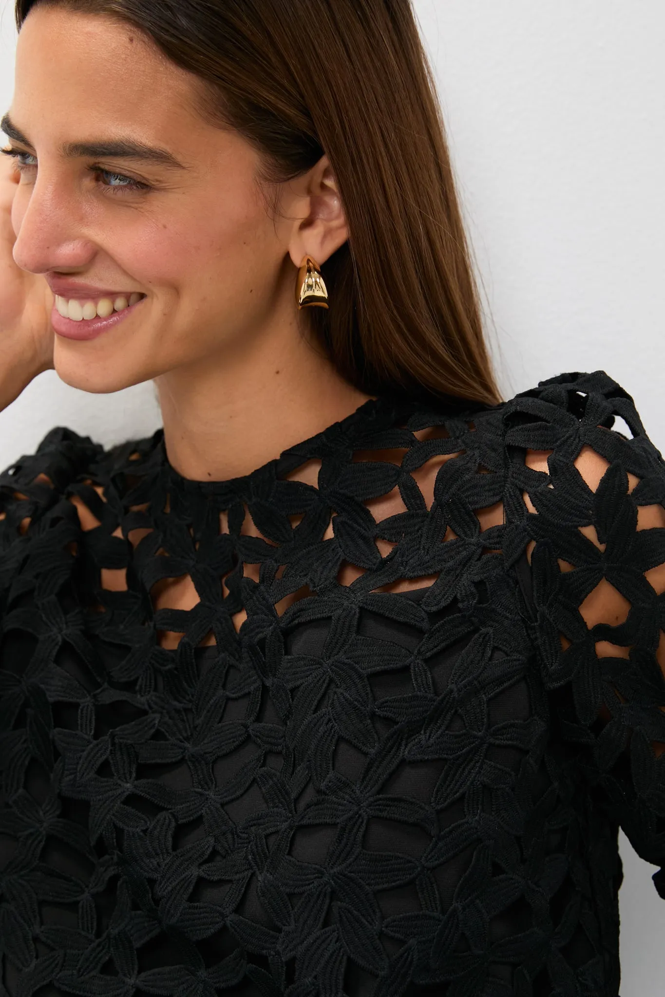 Black Lace Elodie Blouse sold by Tuckernuck product image thumbnail 2