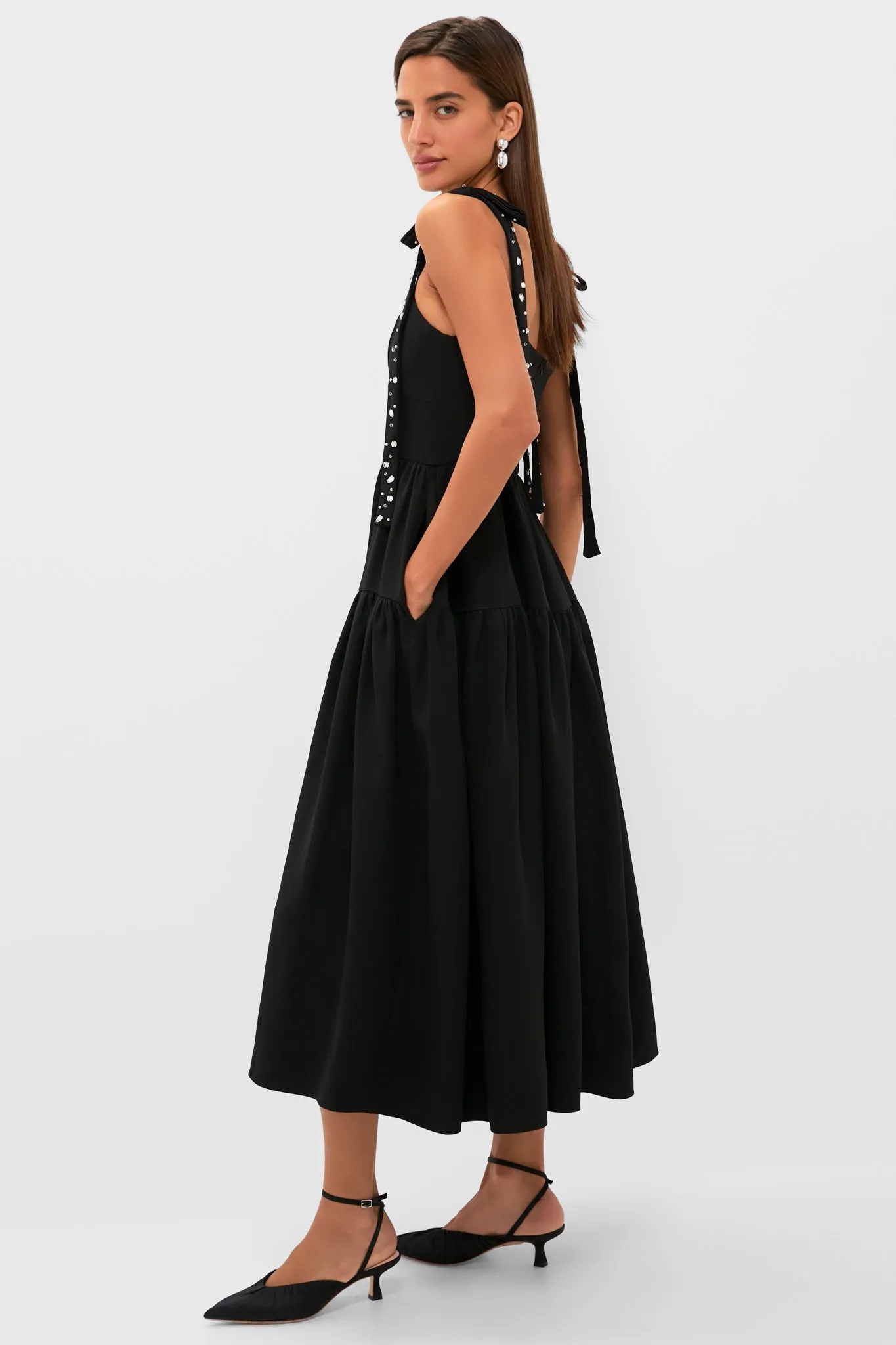 Black Embellished Agnes Maxi Dress sold by Tuckernuck product image thumbnail 3