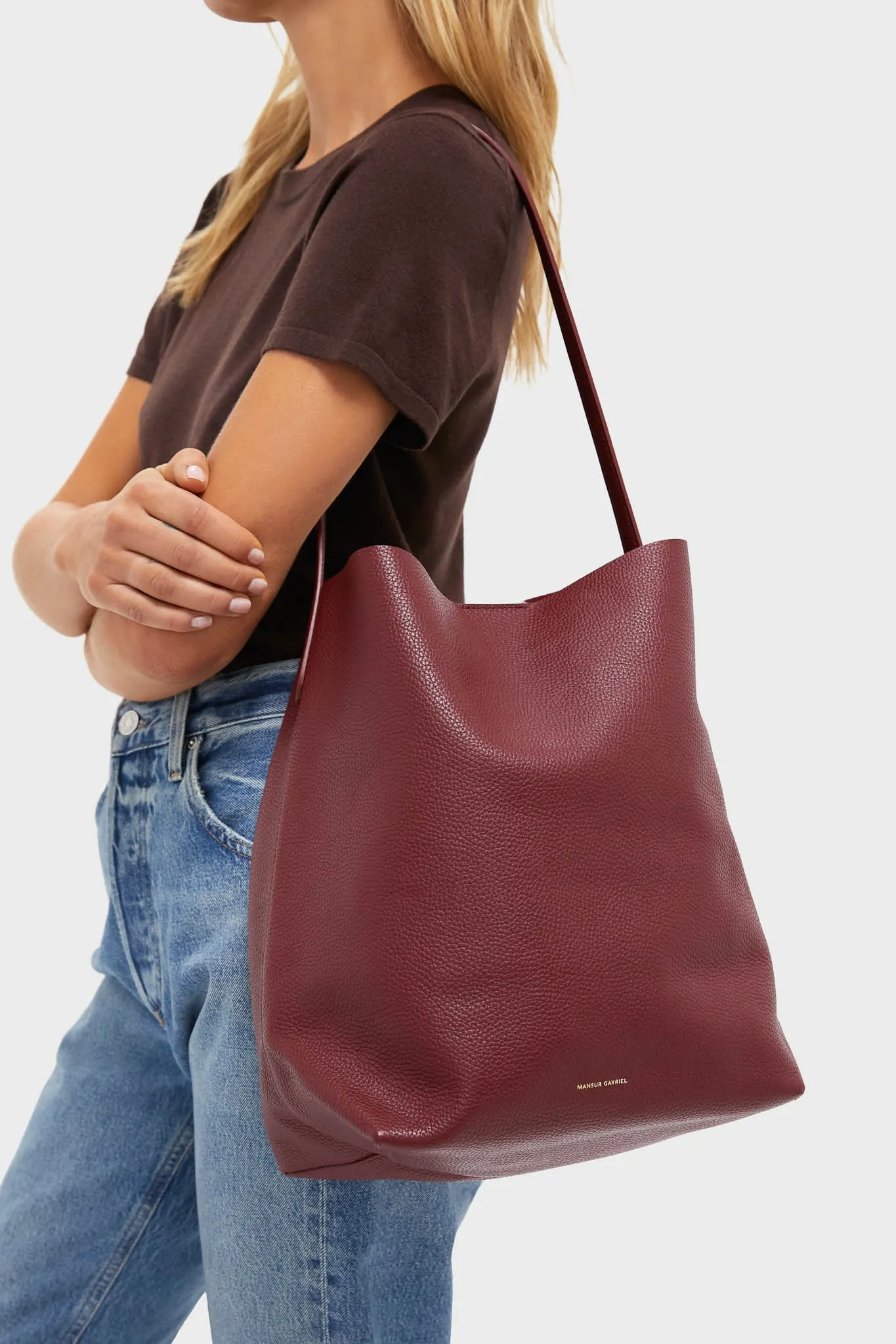 Oxblood Everyday Cabas sold by Tuckernuck product image thumbnail 2