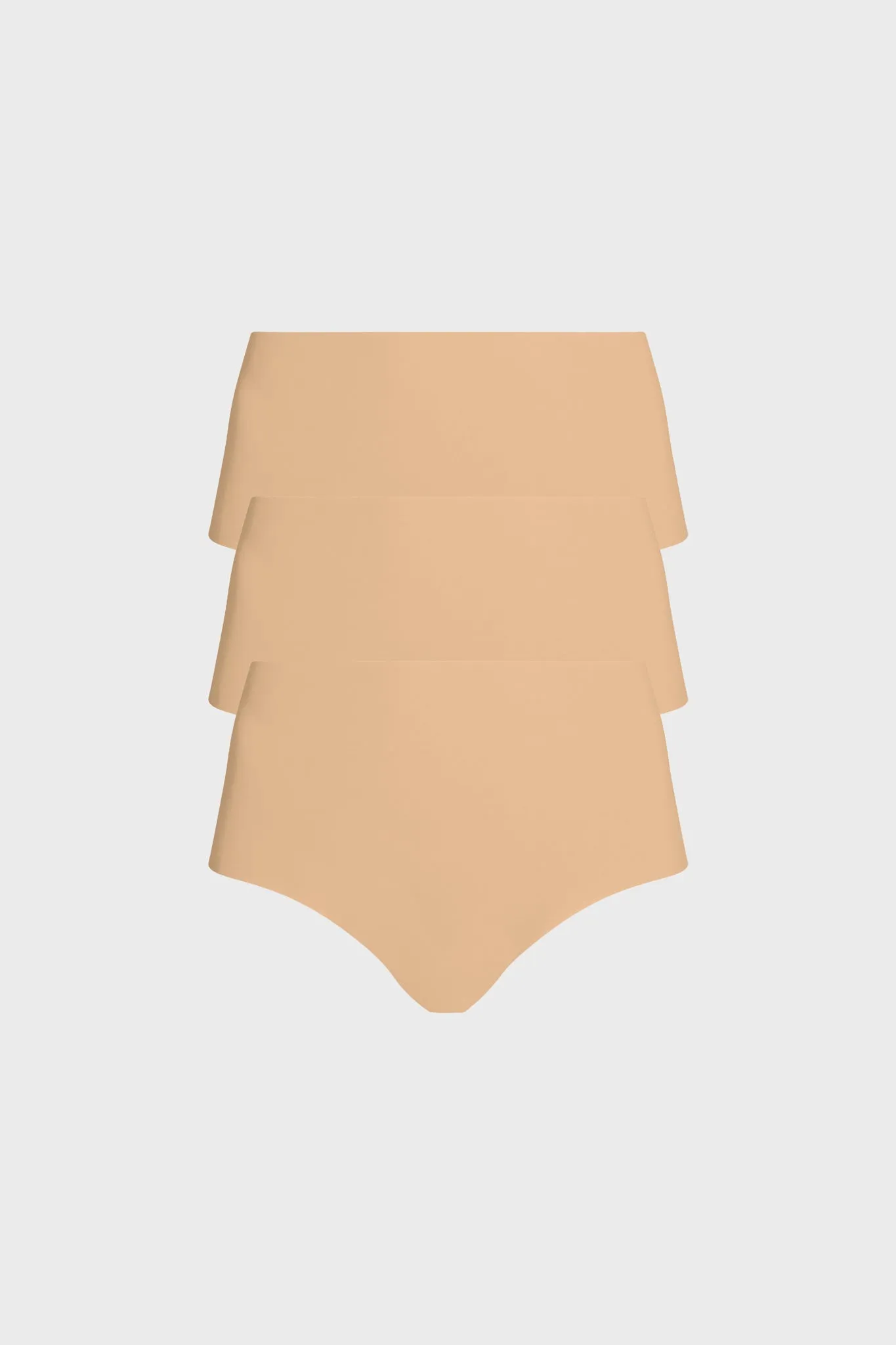 Beige Classic High Rise Bikini 3 Pack sold by Tuckernuck
