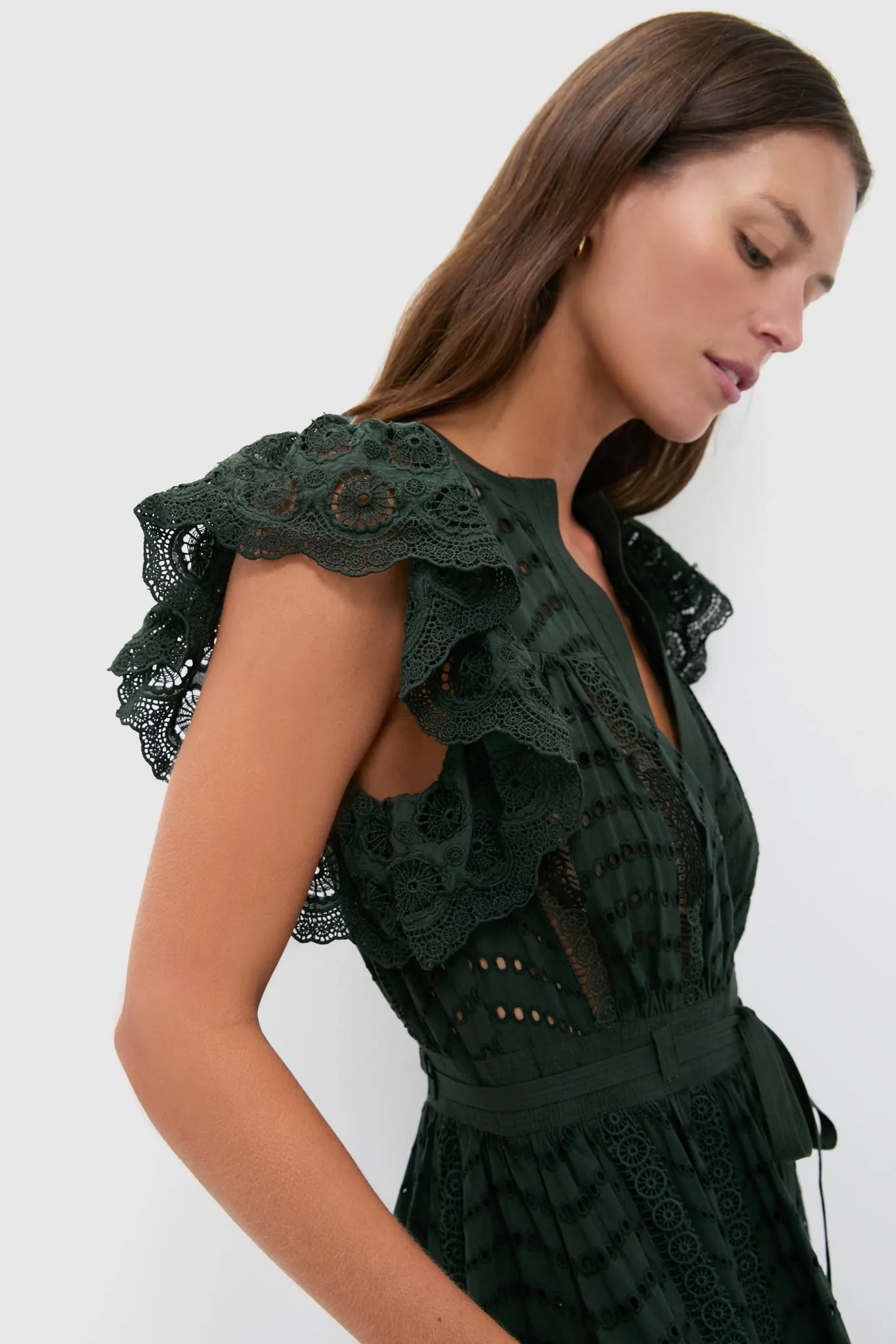 Cypress Olga Flutter Sleeve Midi Dress sold by Tuckernuck product image thumbnail 5