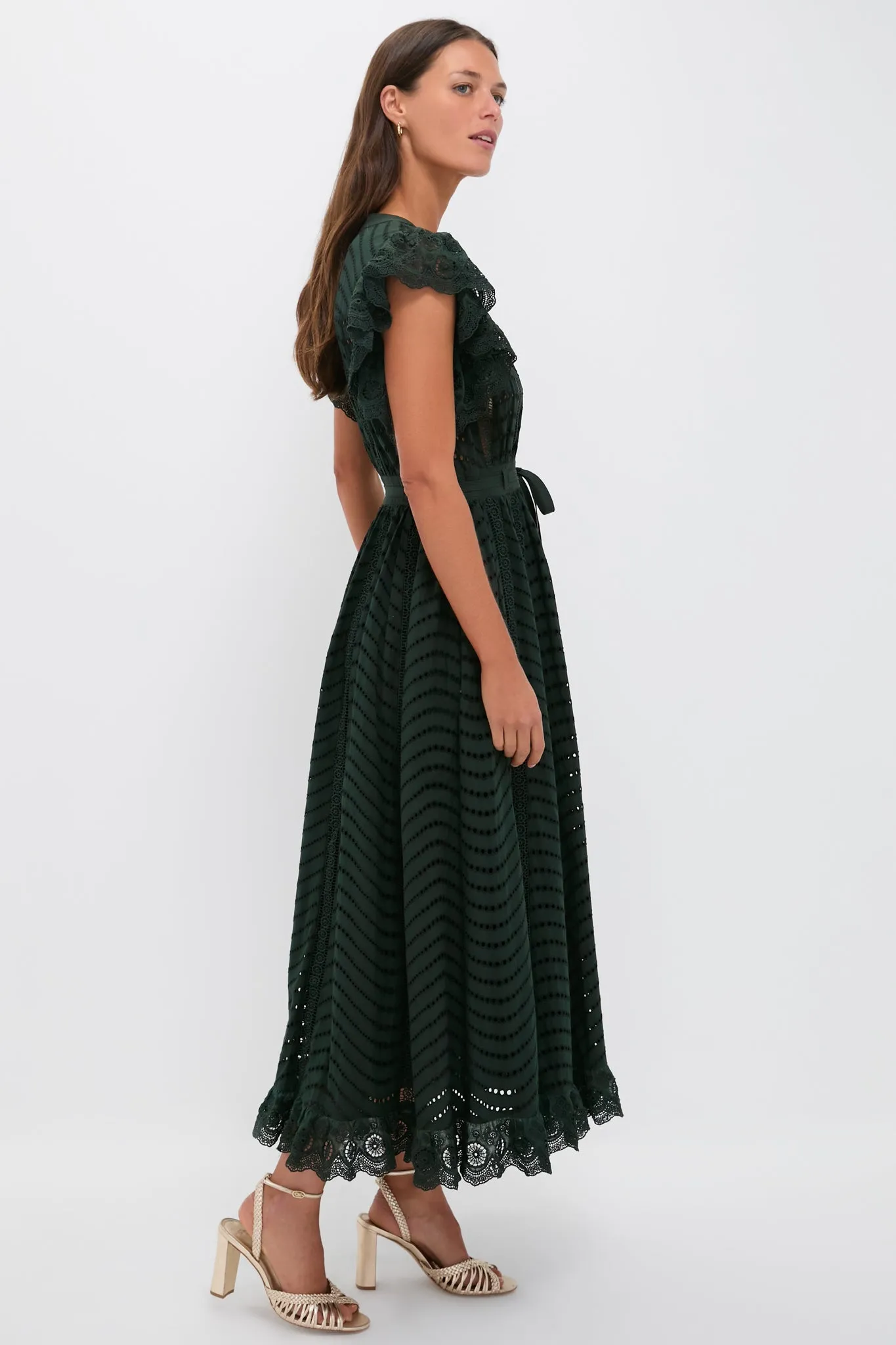 Cypress Olga Flutter Sleeve Midi Dress sold by Tuckernuck product image thumbnail 3