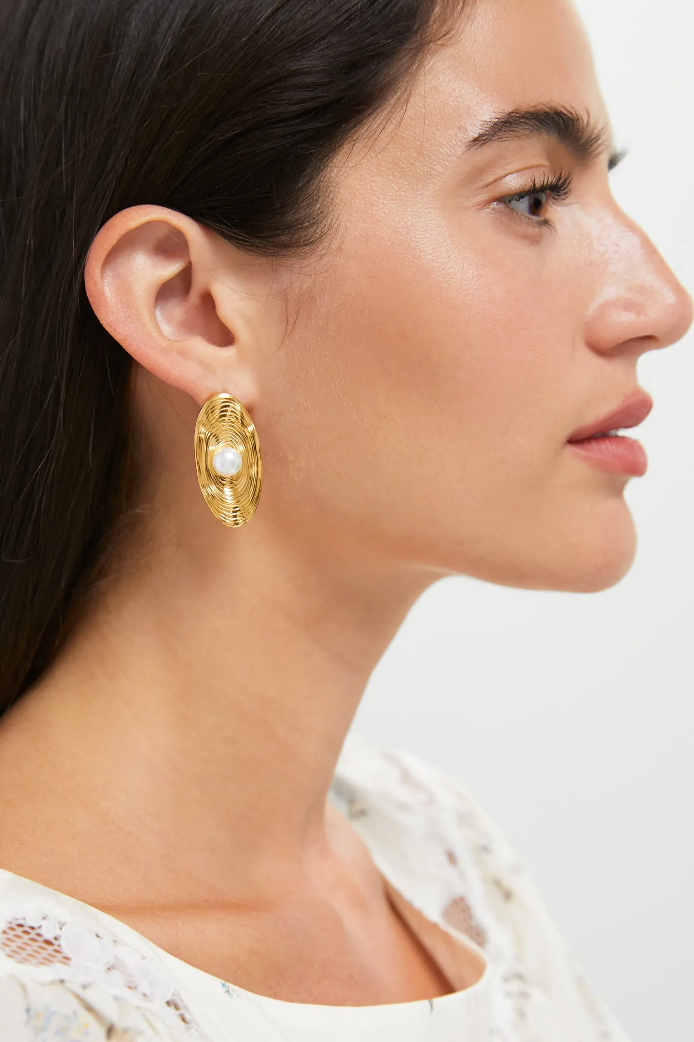 Gold Trumbull Earrings sold by Tuckernuck product image thumbnail 2