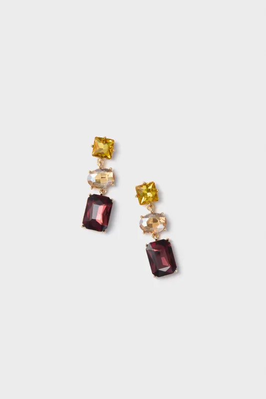 Wine Allie Earrings sold by Tuckernuck