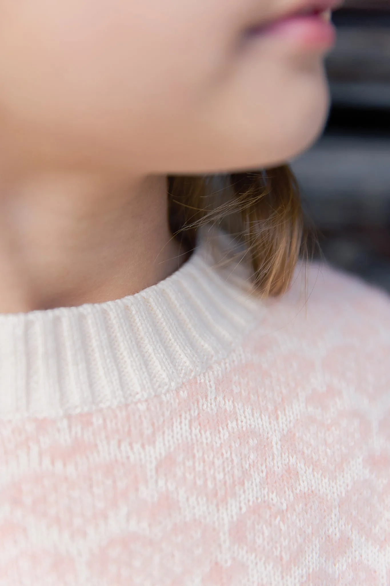 Light Pink Heart Sweater sold by Tuckernuck product image thumbnail 5