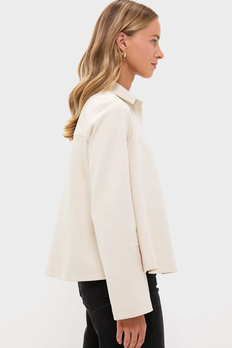 Cream Carlyn Long Sleeve Polo sold by Tuckernuck product image thumbnail 3