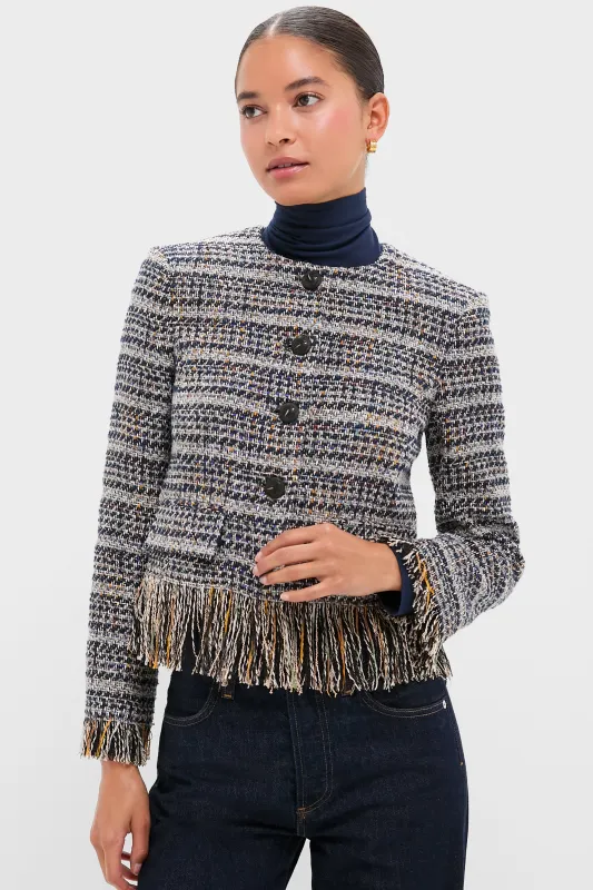 Navy Multi Lyons Jacket sold by Tuckernuck