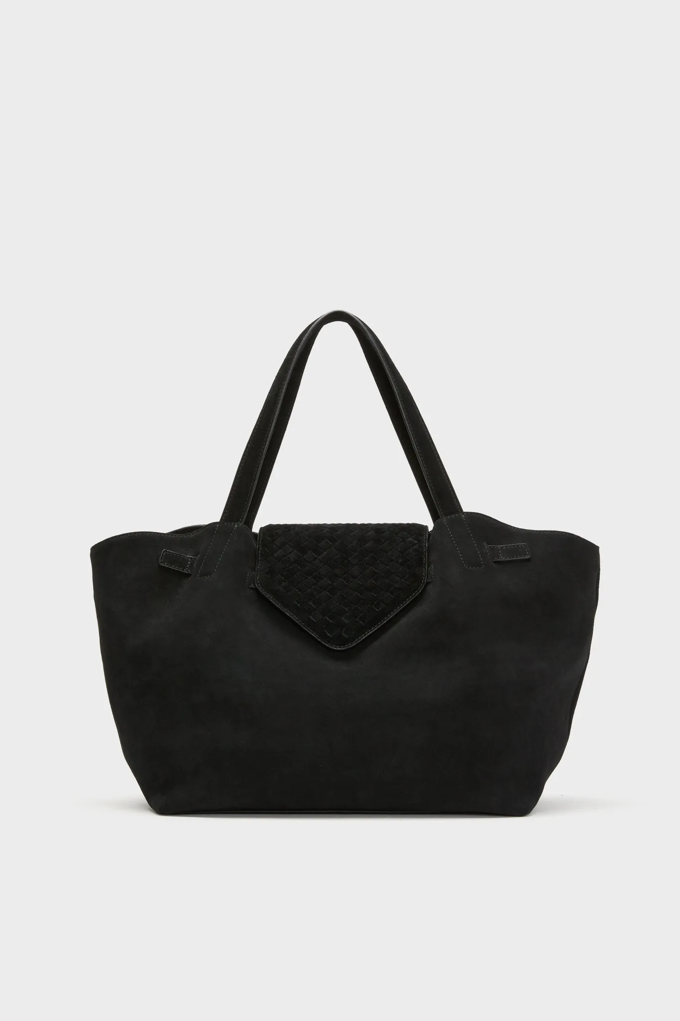 Black Suede Blaine Tote sold by Tuckernuck