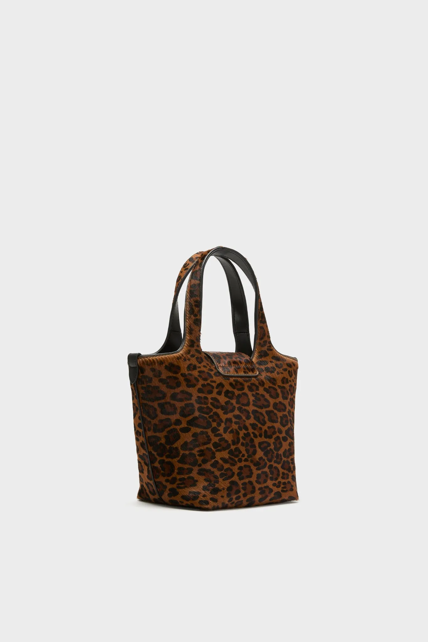 Leopard Pony Hair Mini Market Tote sold by Tuckernuck product image thumbnail 5
