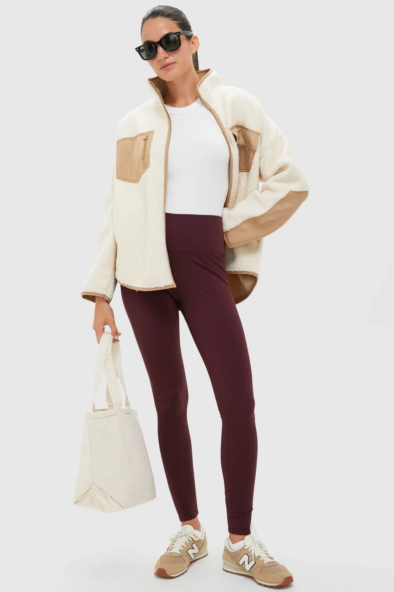 Buttercream Fleece Lawrence Full Length Zip Up sold by Tuckernuck product image thumbnail 2