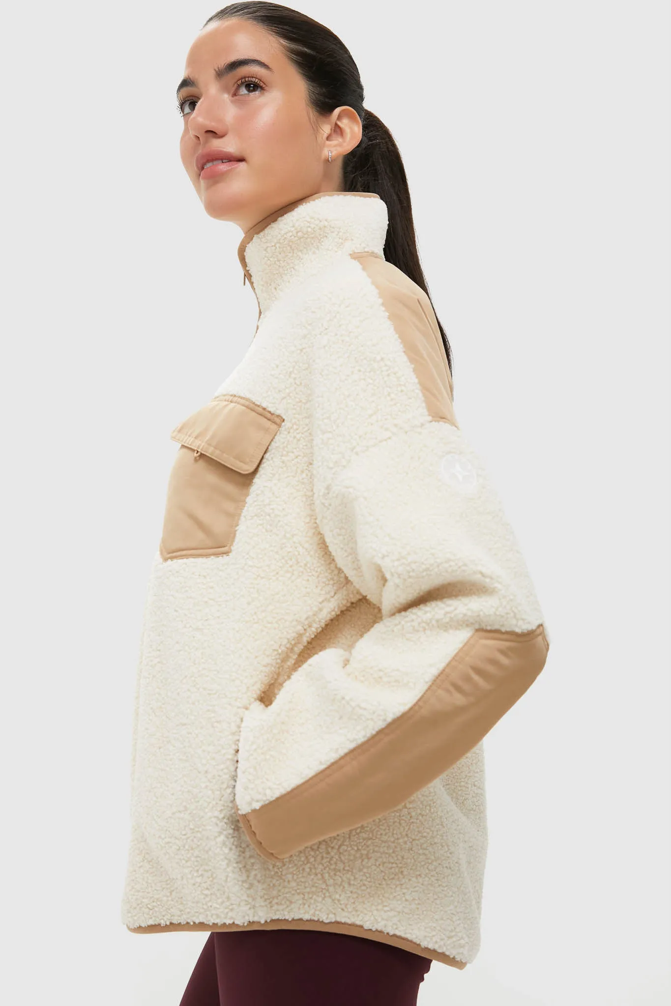 Buttercream Fleece Lawrence Full Length Zip Up sold by Tuckernuck product image thumbnail 3