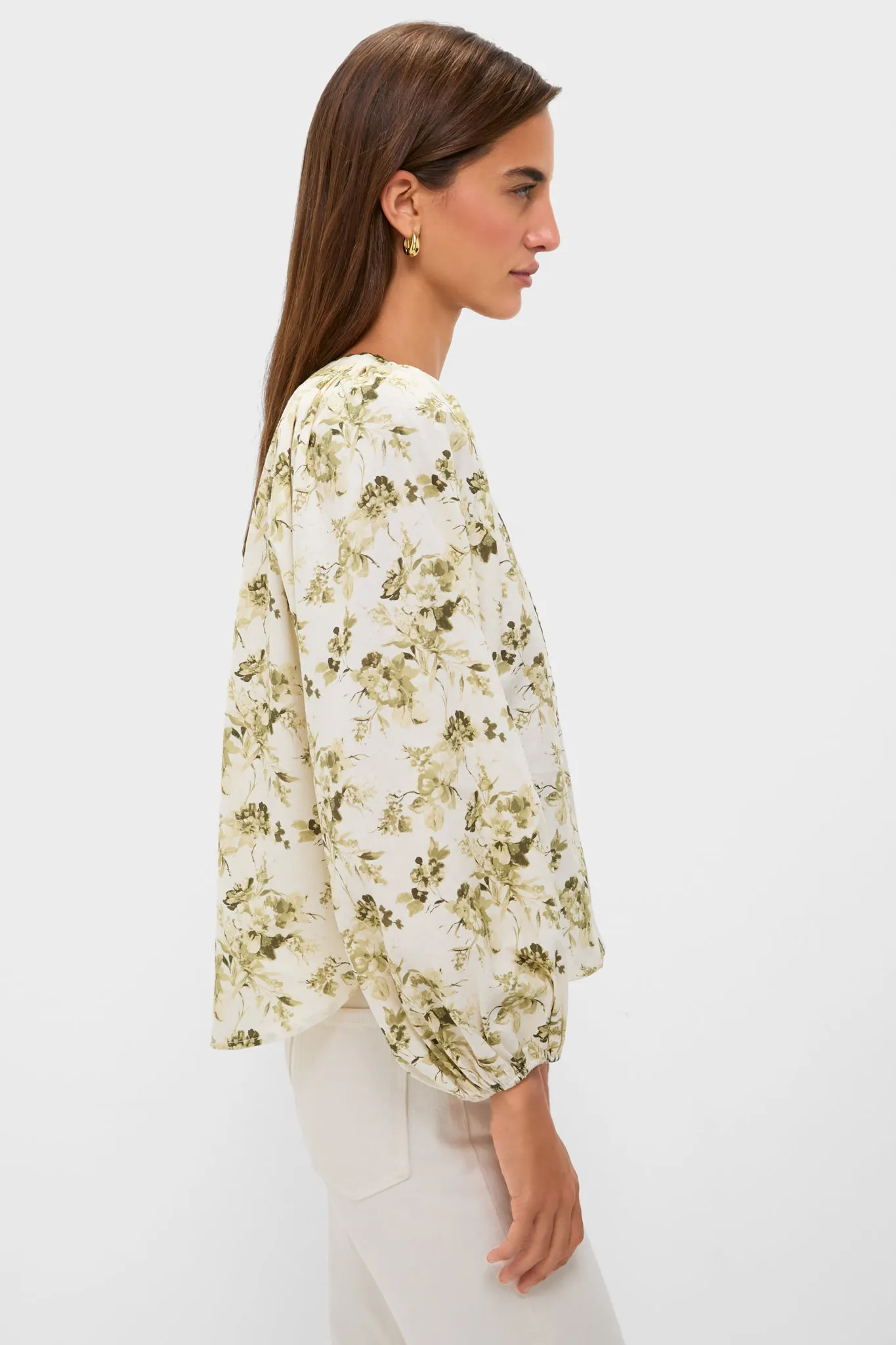 Sage & Ivory Floral Stella Blouse sold by Tuckernuck product image thumbnail 3