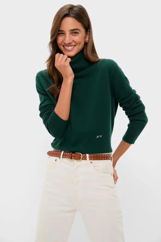 Estate Green Cashmere Turtleneck Sweater sold by Tuckernuck