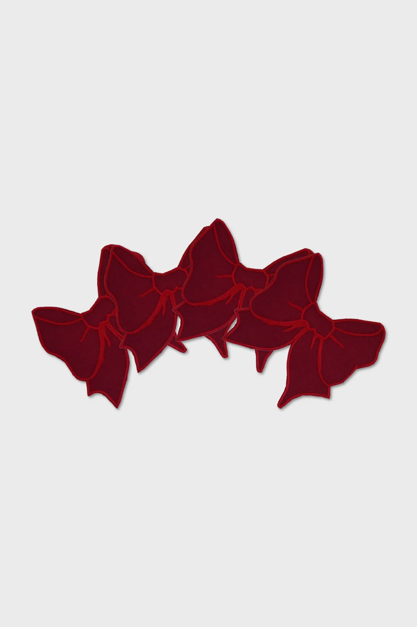 Burgundy Bow Cocktail Napkins sold by Tuckernuck product image thumbnail 2