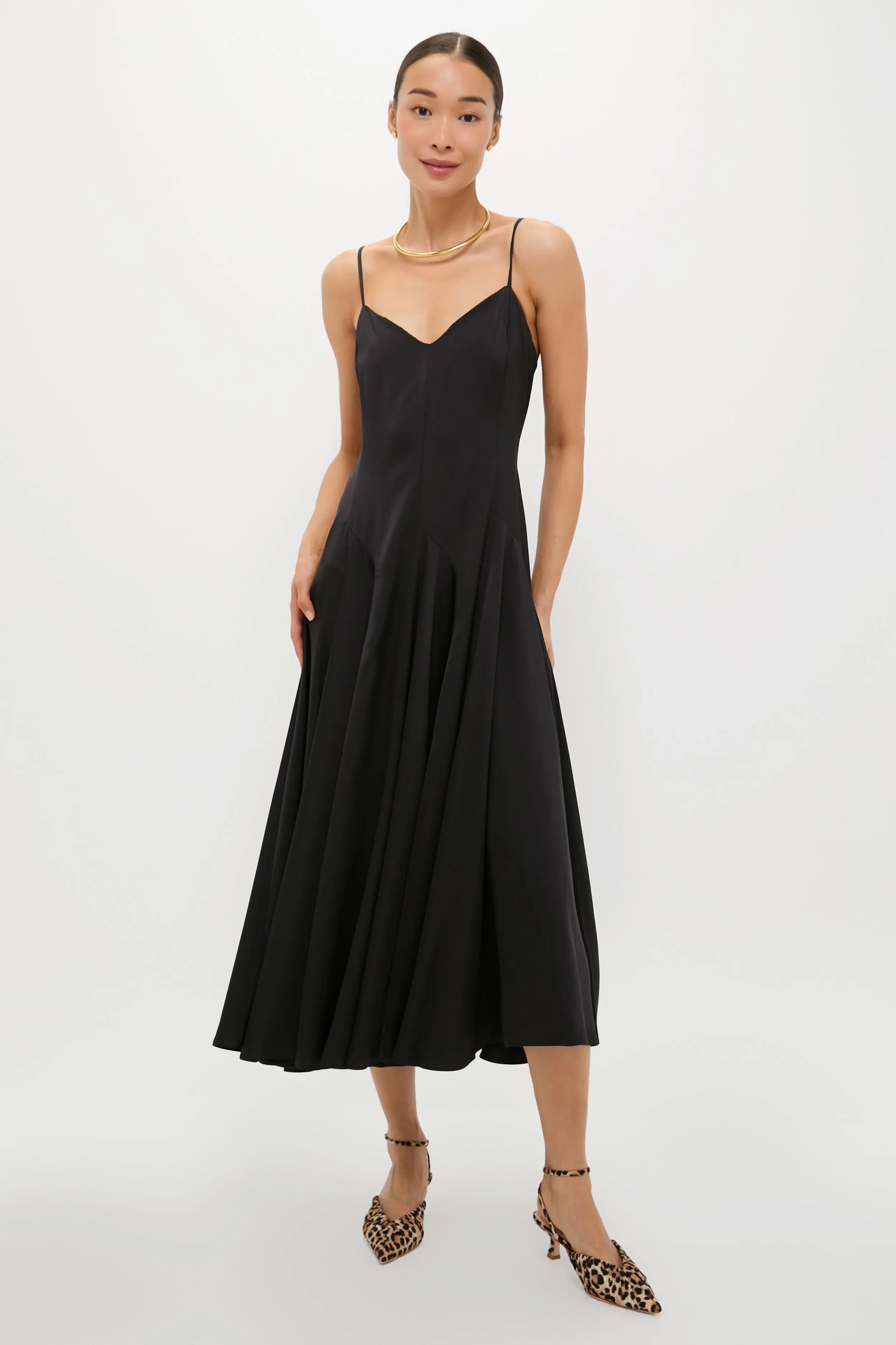 Polo Black Paneled Satin Dress sold by Tuckernuck