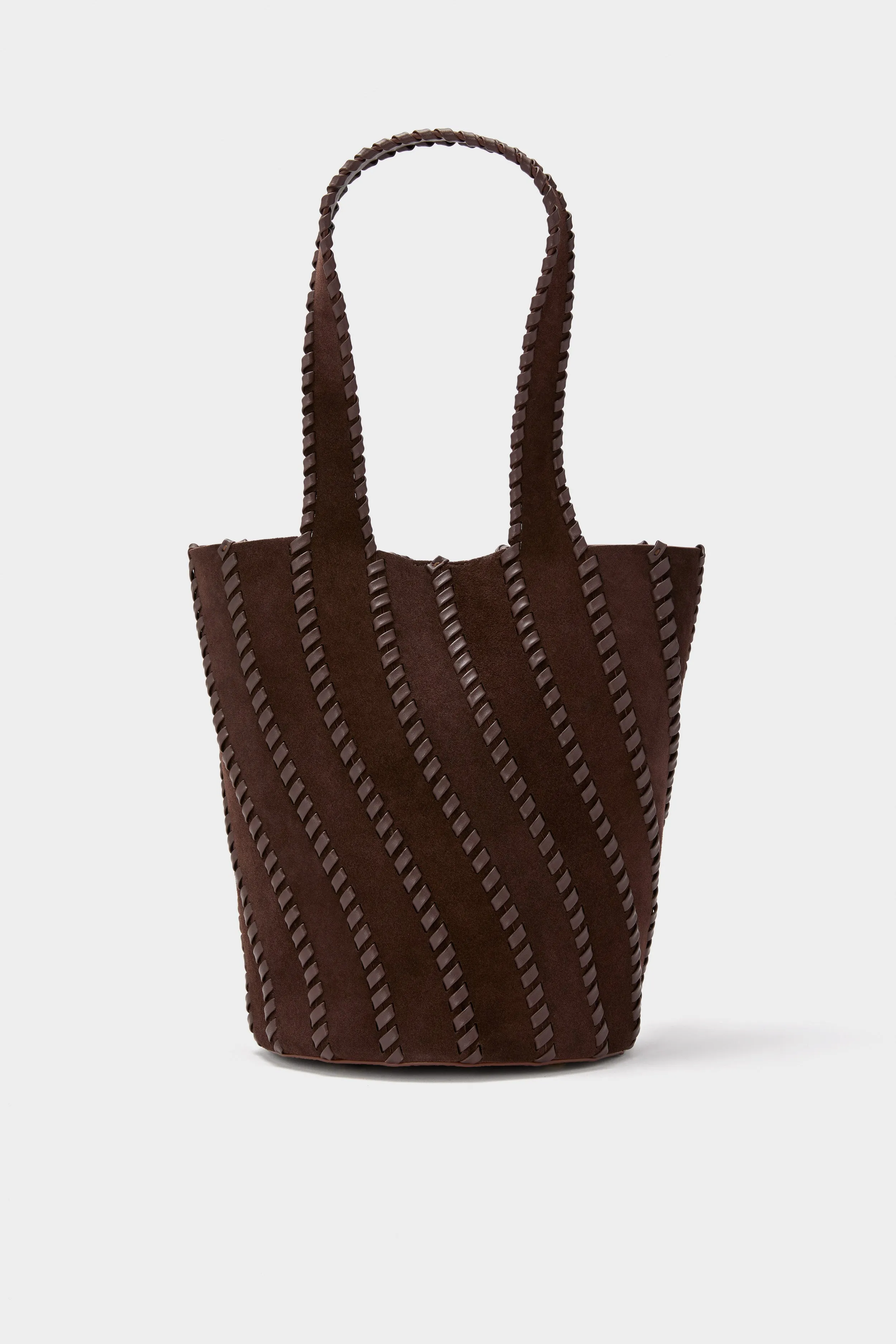 Cacao Tallia Suede Bucket Bag sold by Tuckernuck