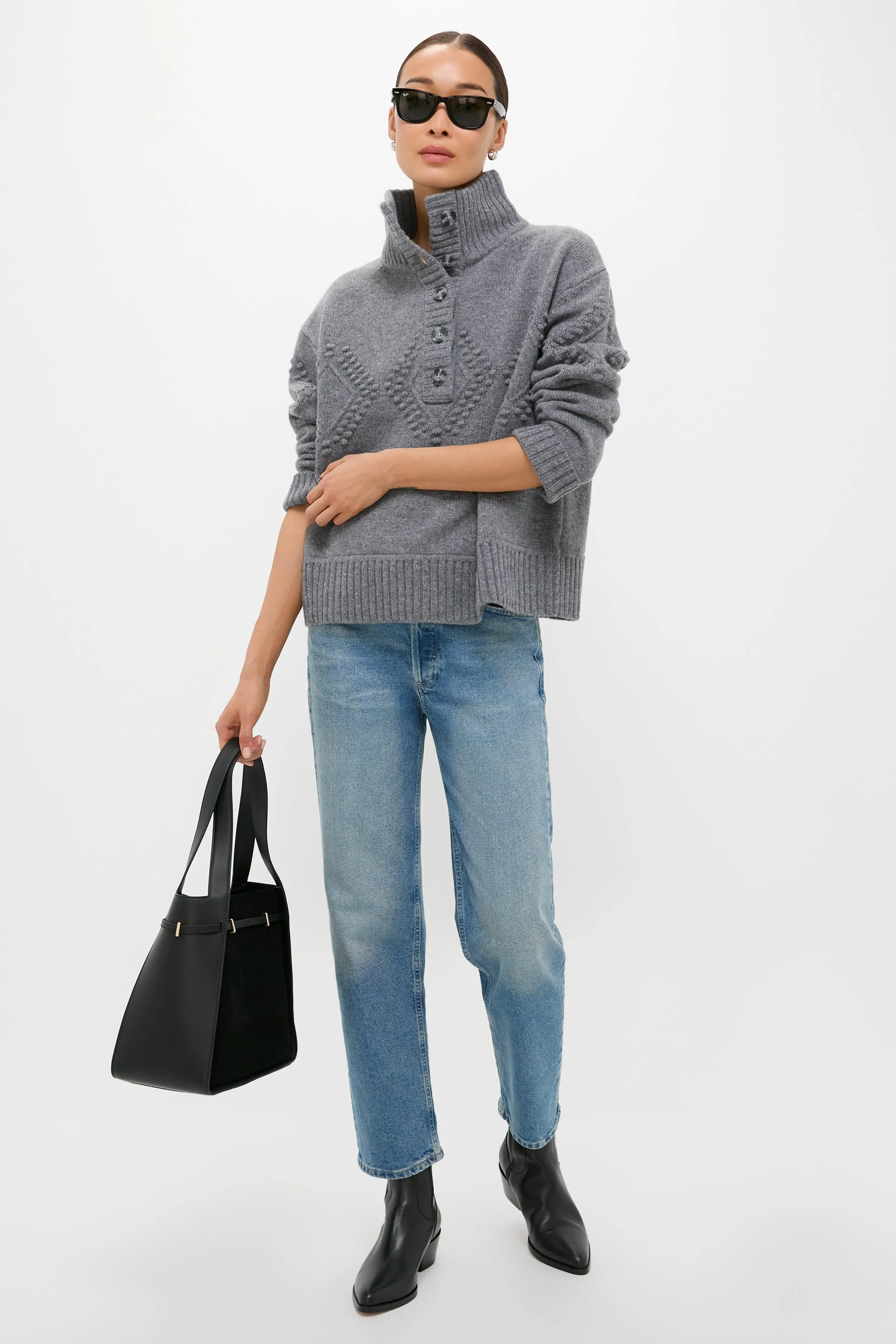 Gray Henry Button-Up Sweater sold by Tuckernuck product image thumbnail 2
