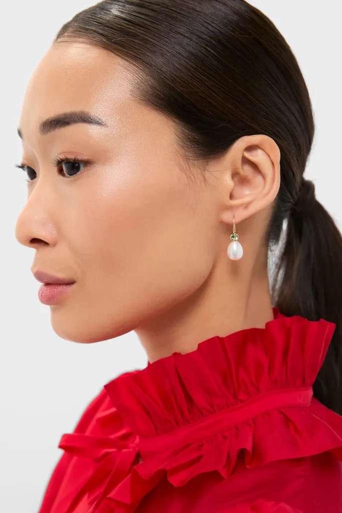 Mint Ellie Pearl Drop Earrings sold by Tuckernuck product image thumbnail 2