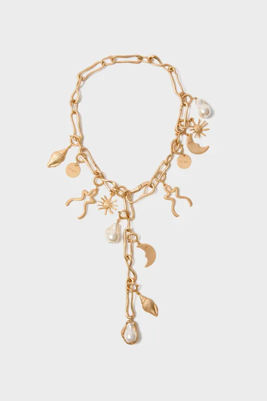 Brushed Brass Astrid Choker sold by Tuckernuck