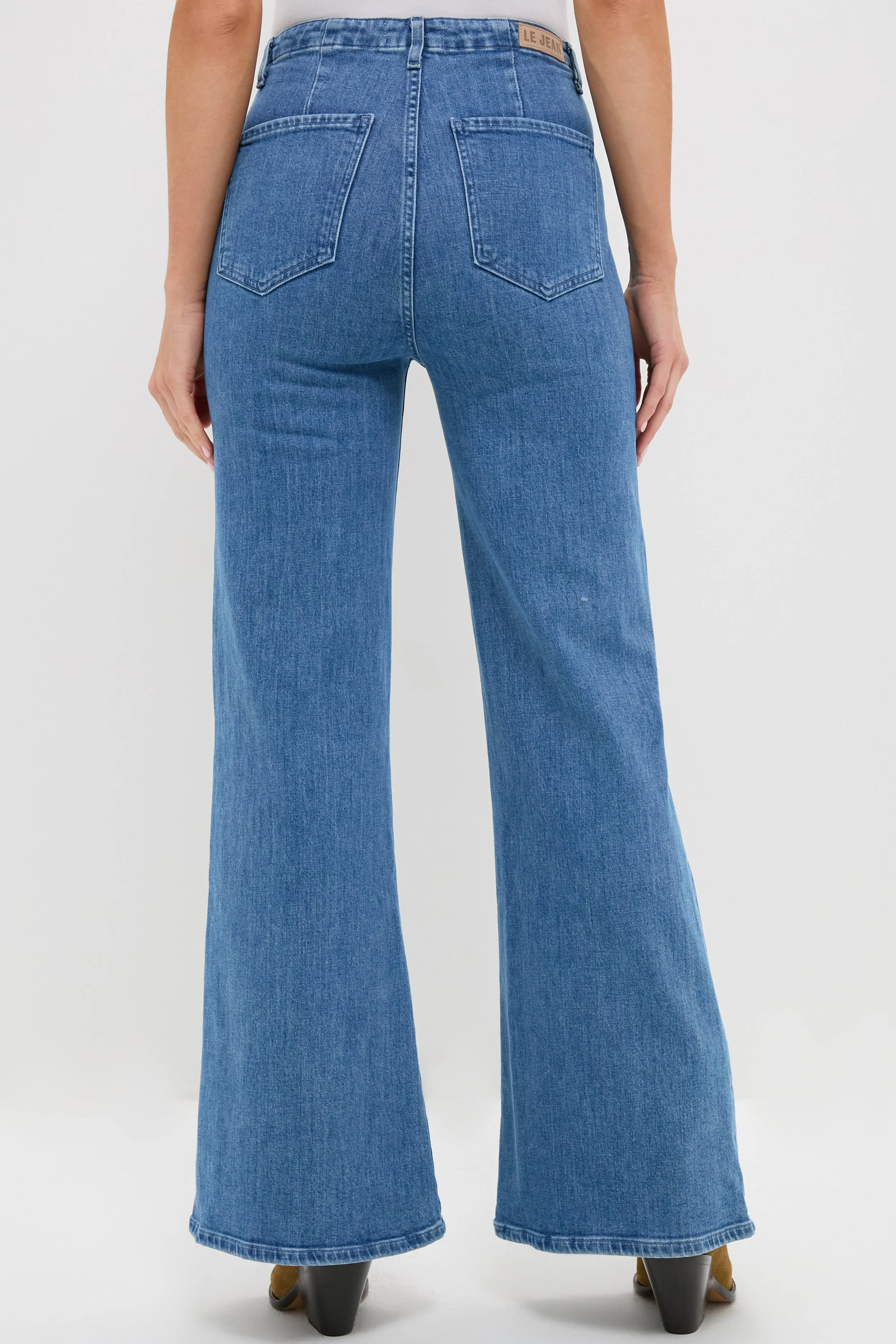 Blue Crystal High Rise Joni Extreme Flare sold by Tuckernuck product image thumbnail 4