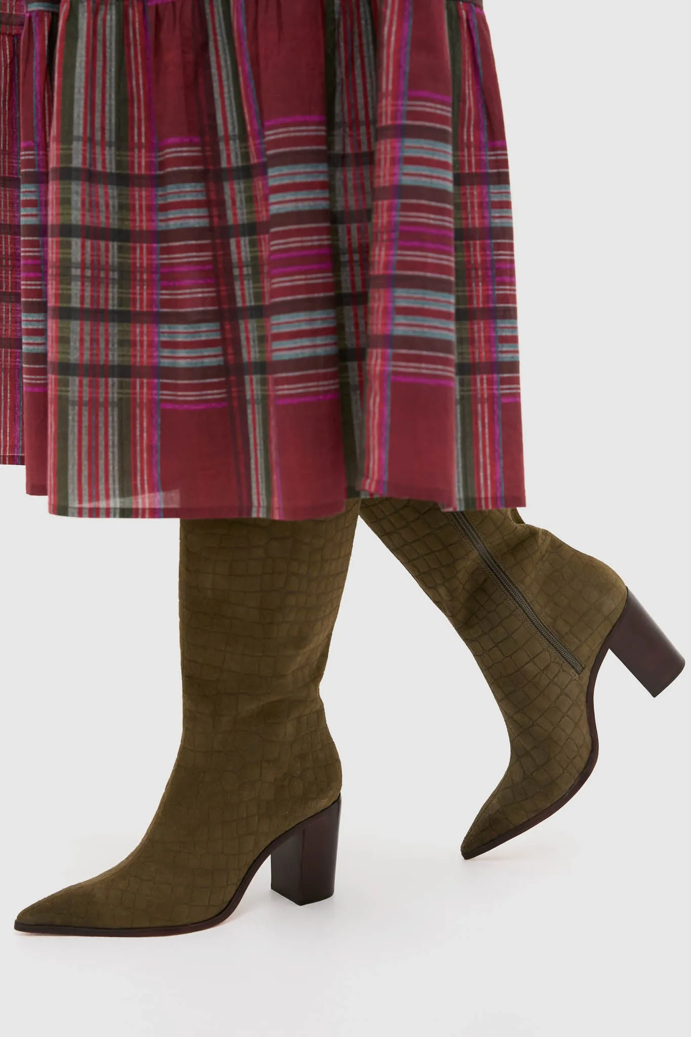 Military Green Mary Up Block Boots sold by Tuckernuck product image thumbnail 2