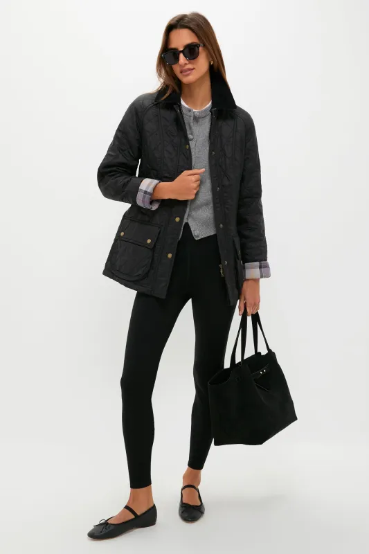 Black High Rise Compression September Leggings sold by Tuckernuck