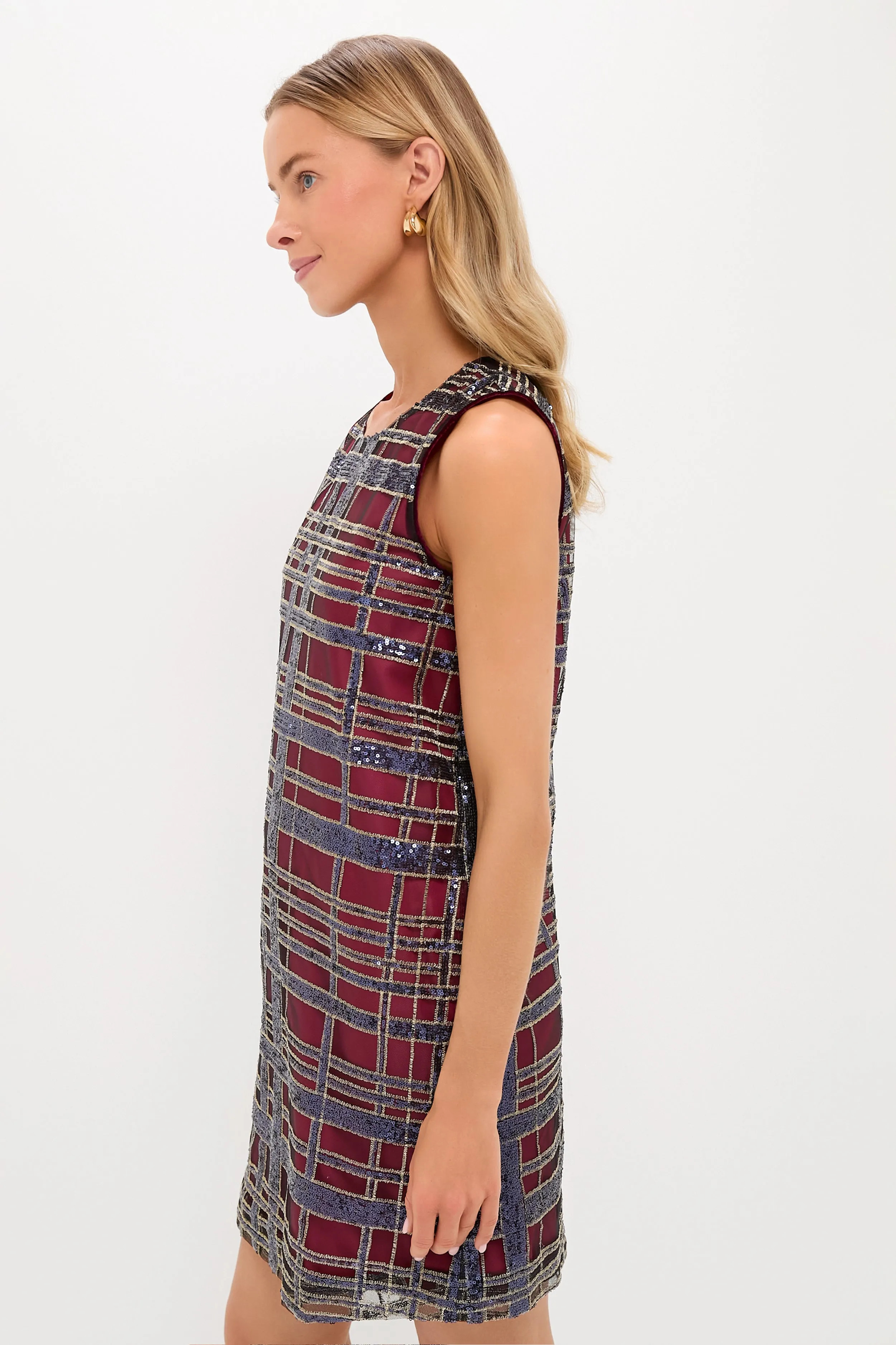 Sequin Plaid Marlowe Dress sold by Tuckernuck product image thumbnail 3