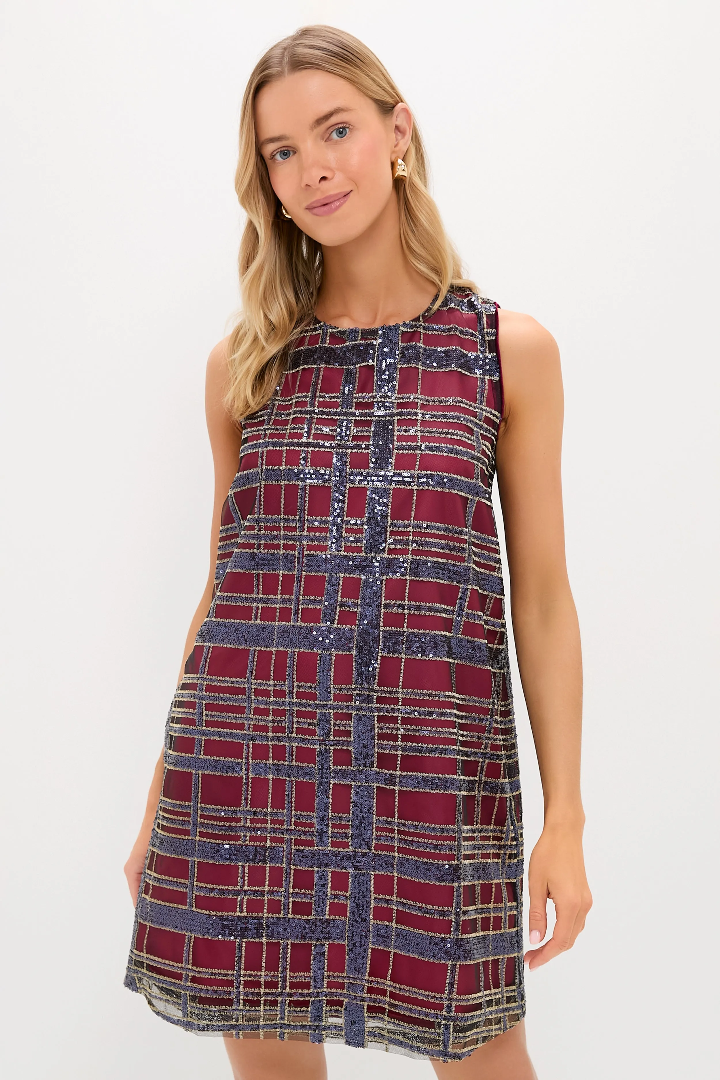 Sequin Plaid Marlowe Dress sold by Tuckernuck product image thumbnail 2