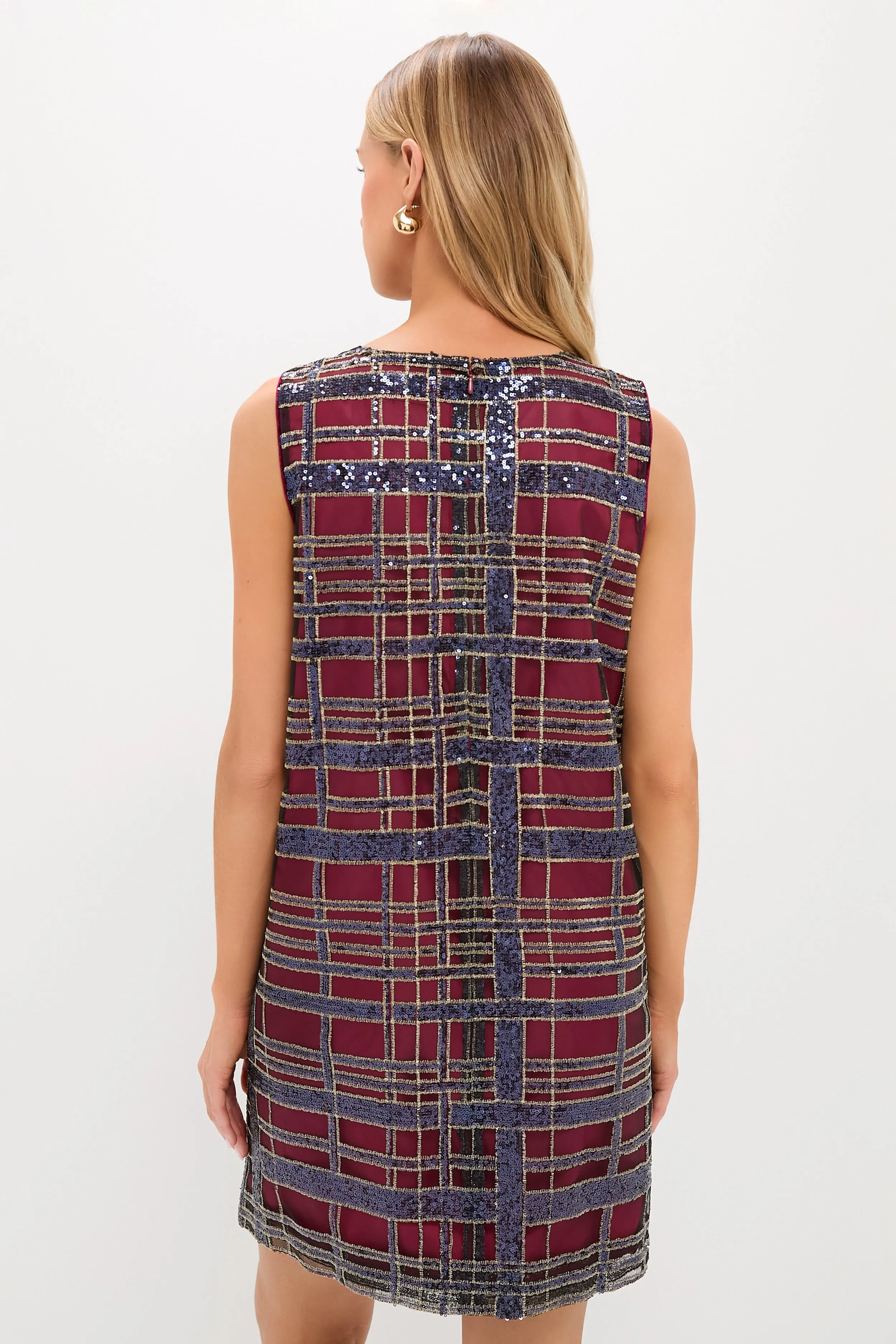 Sequin Plaid Marlowe Dress sold by Tuckernuck product image thumbnail 4