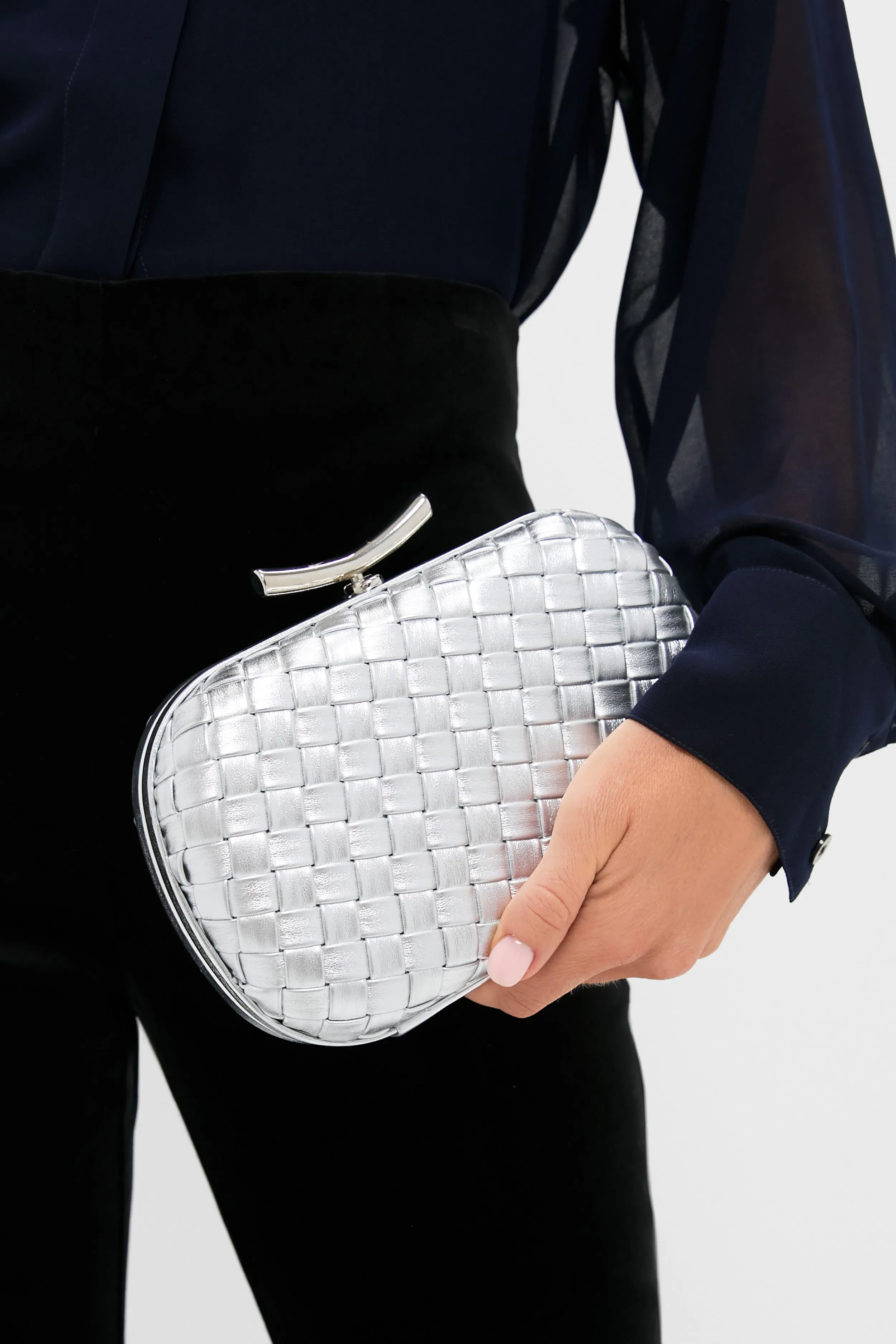 Silver Allison Clutch sold by Tuckernuck product image thumbnail 3