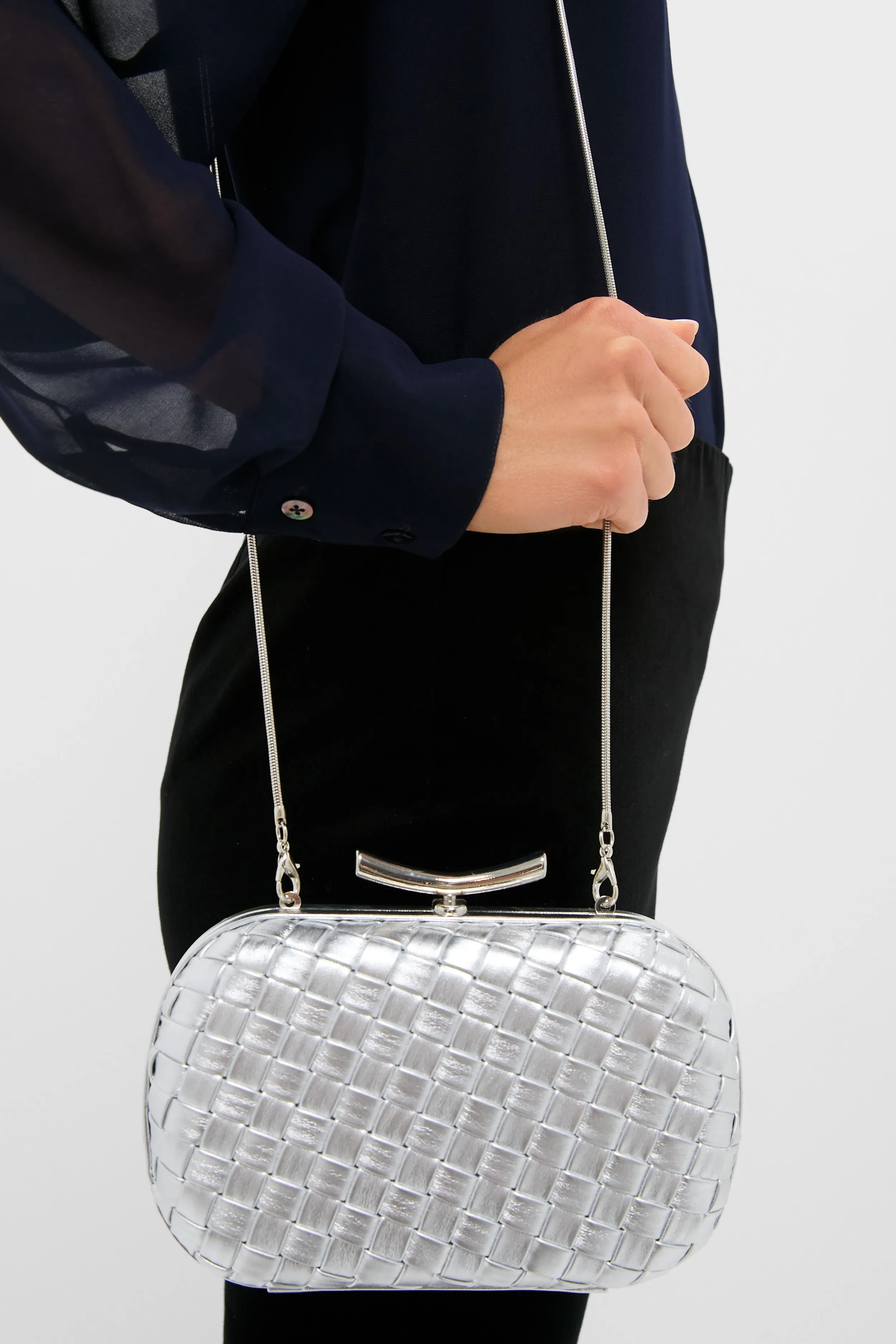 Silver Allison Clutch sold by Tuckernuck product image thumbnail 5