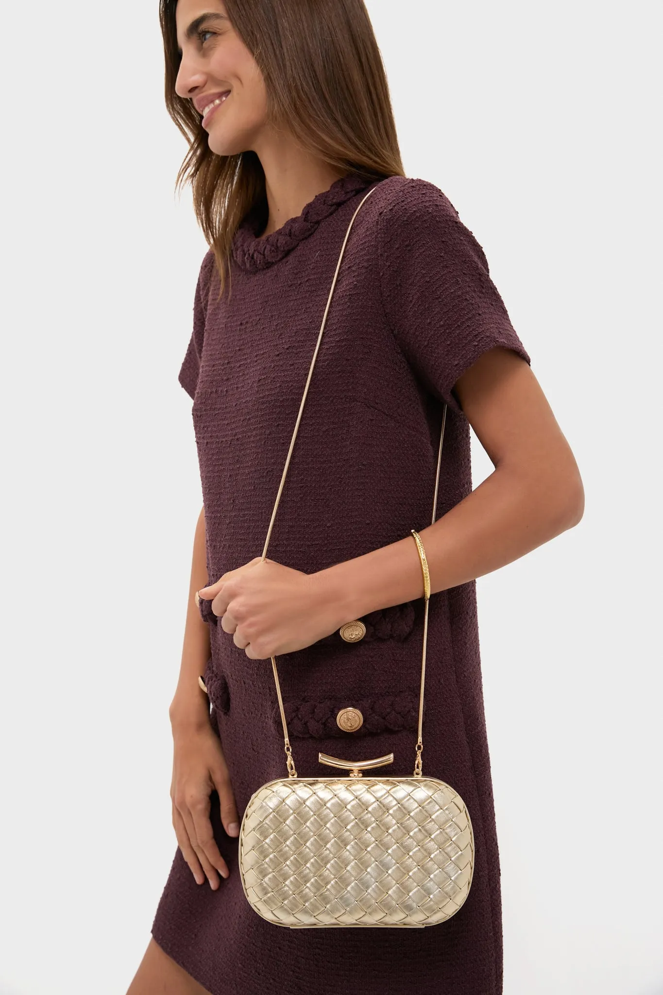 Gold Allison Clutch sold by Tuckernuck product image thumbnail 3