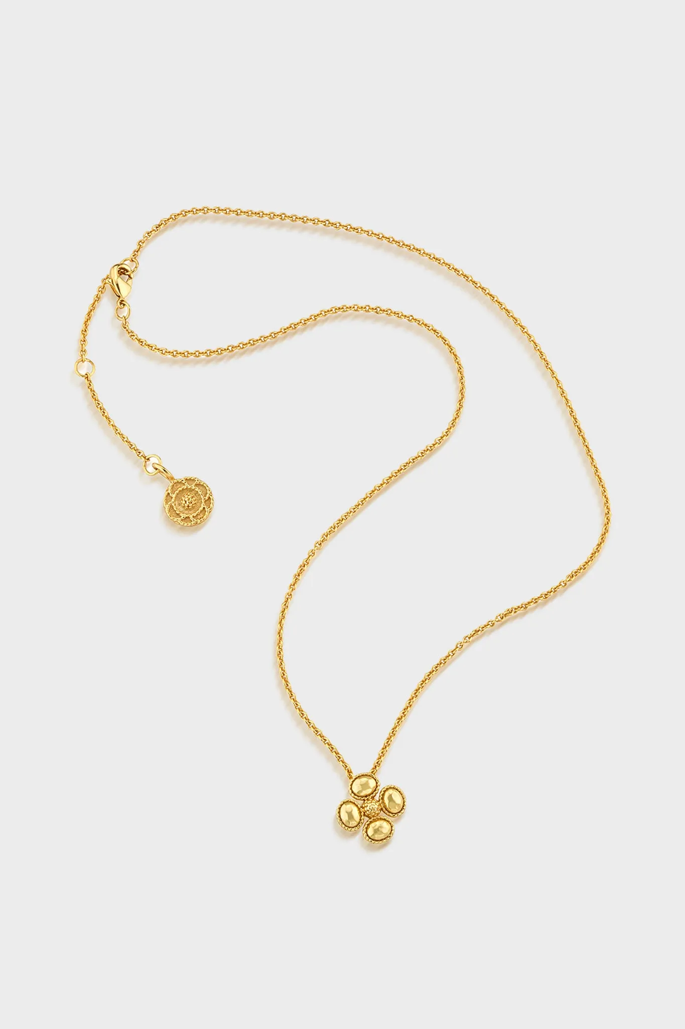 Berry Clover Station Necklace in Gold sold by Tuckernuck product image thumbnail 3