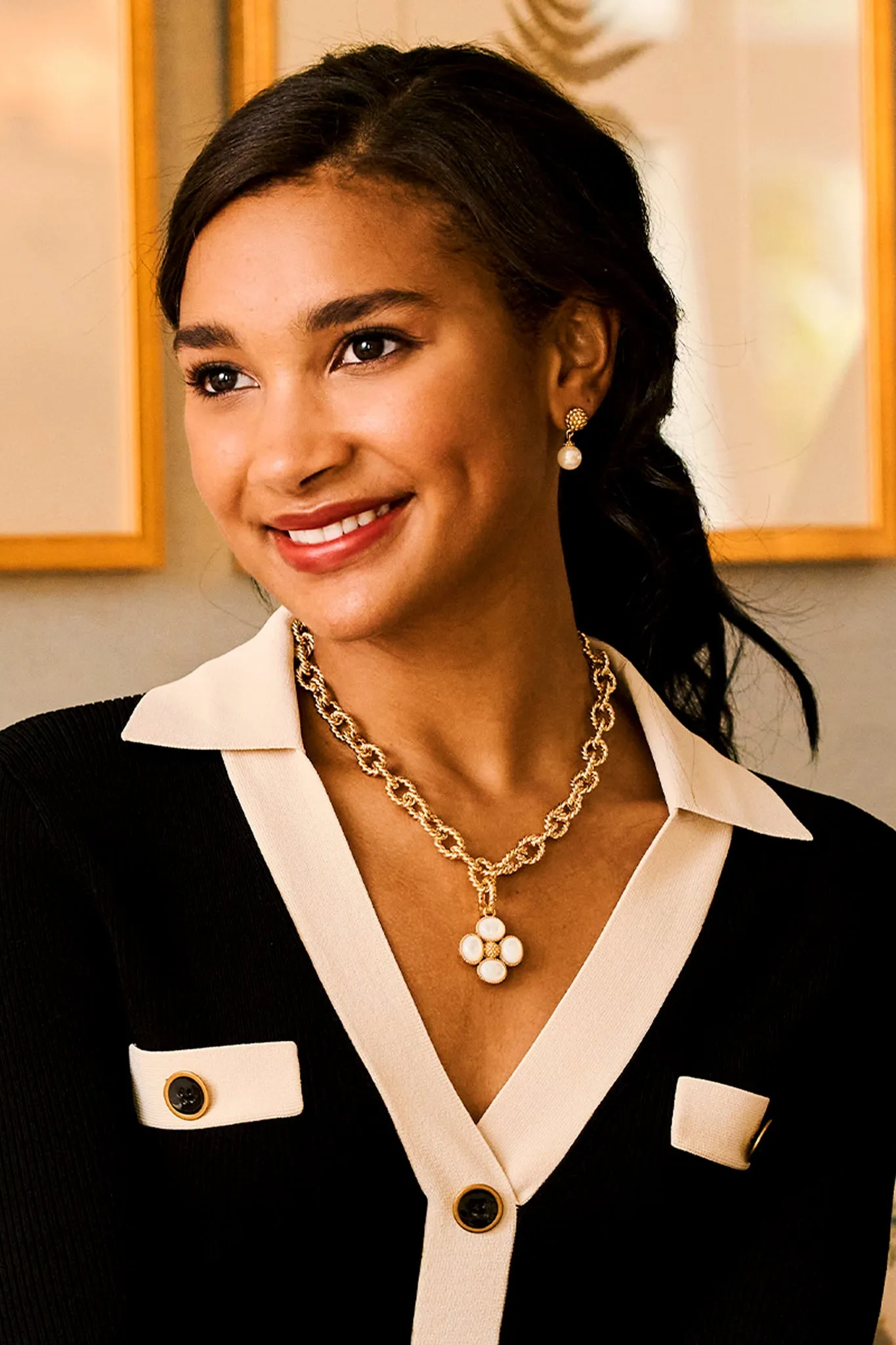 Pearl Berry Drop Stud Earrings sold by Tuckernuck product image thumbnail 2