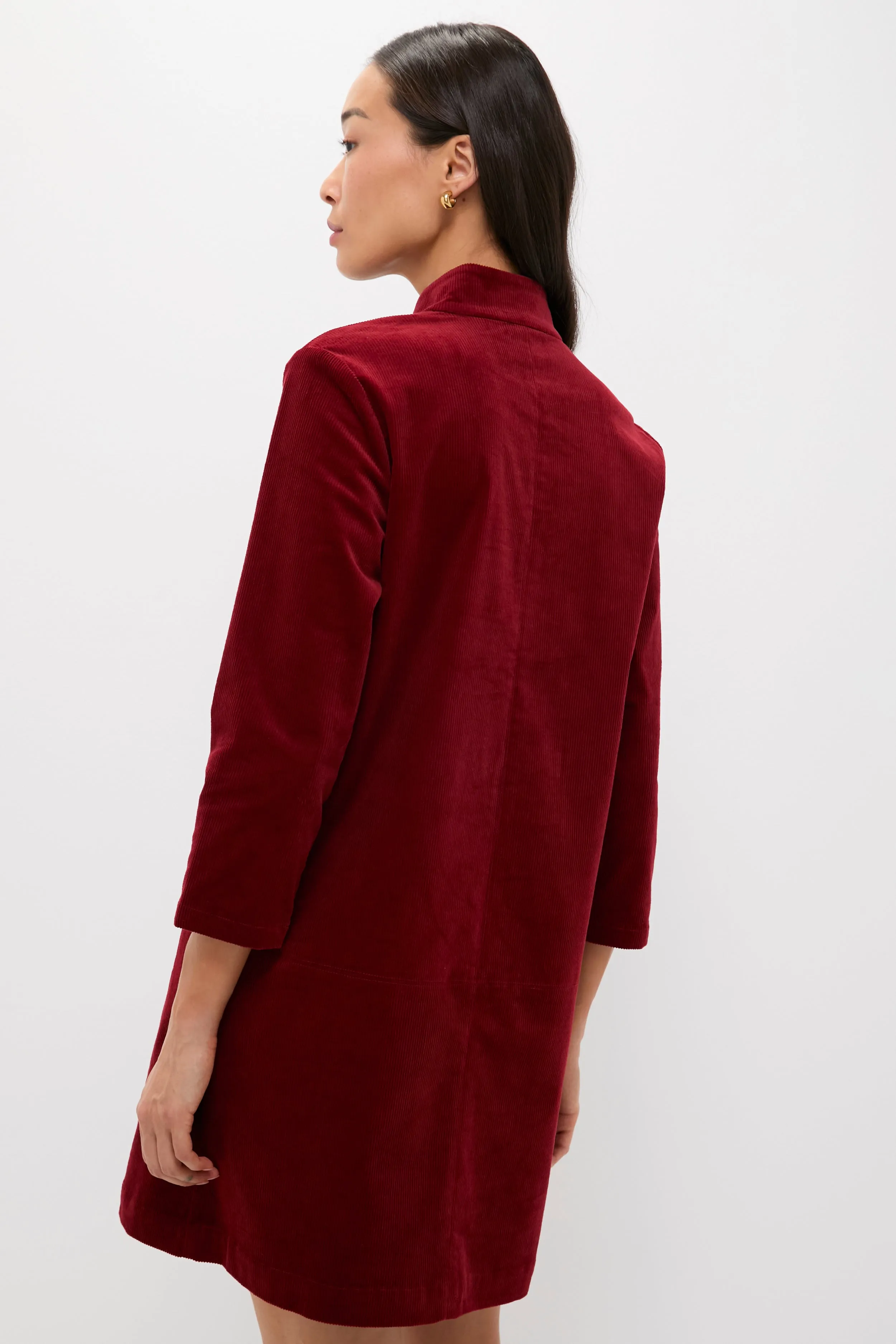Merlot Corduroy Clifton Dress sold by Tuckernuck product image thumbnail 4