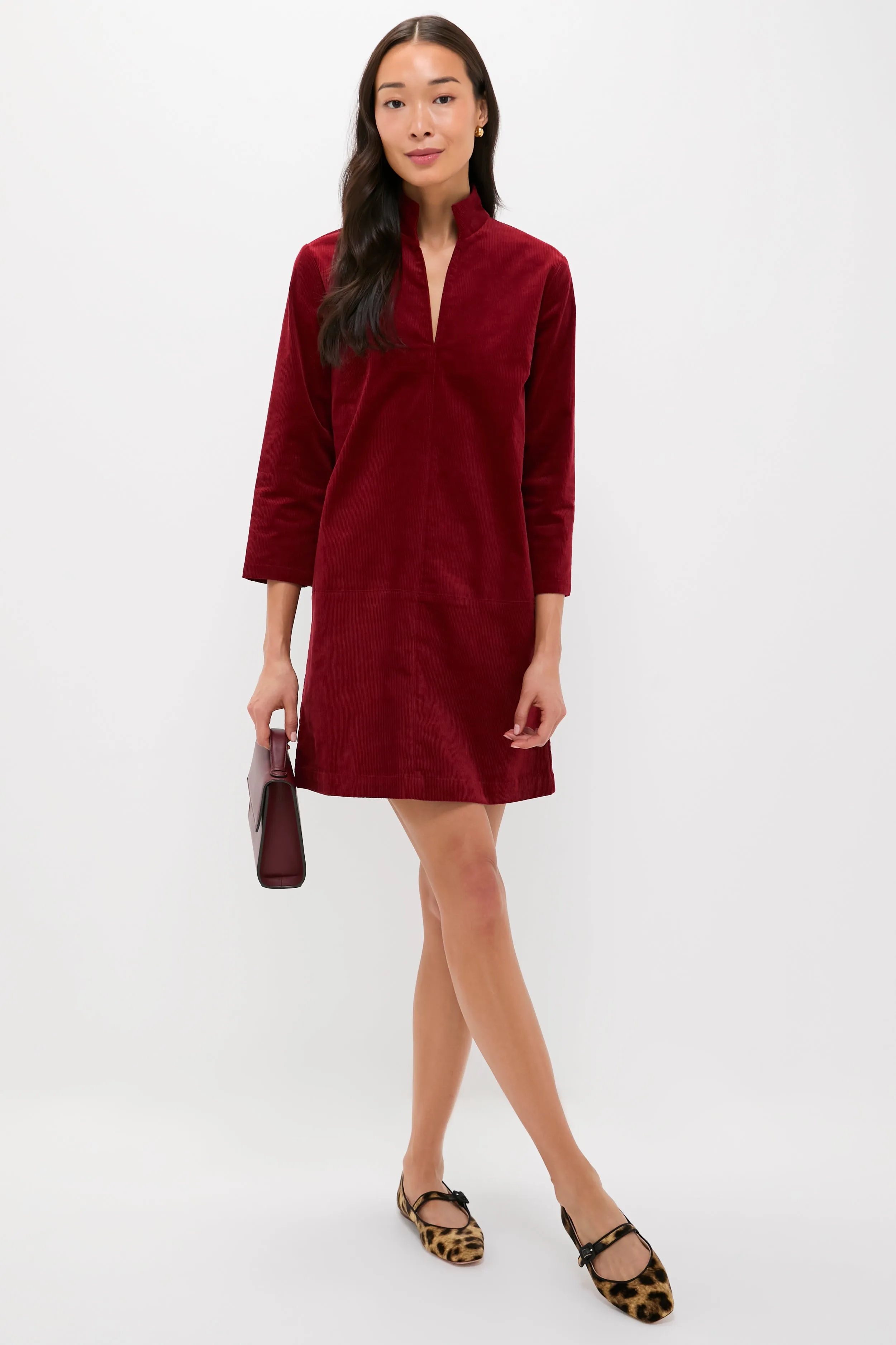 Merlot Corduroy Clifton Dress sold by Tuckernuck product image thumbnail 2