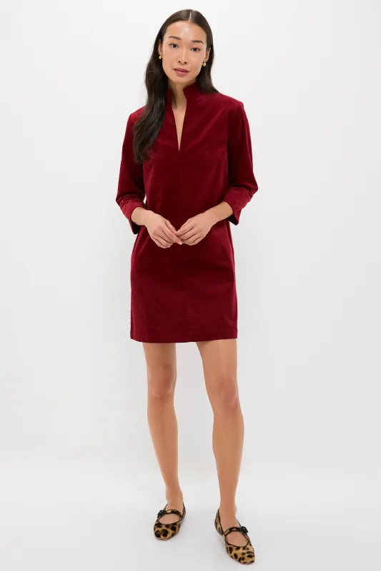 Merlot Corduroy Clifton Dress sold by Tuckernuck