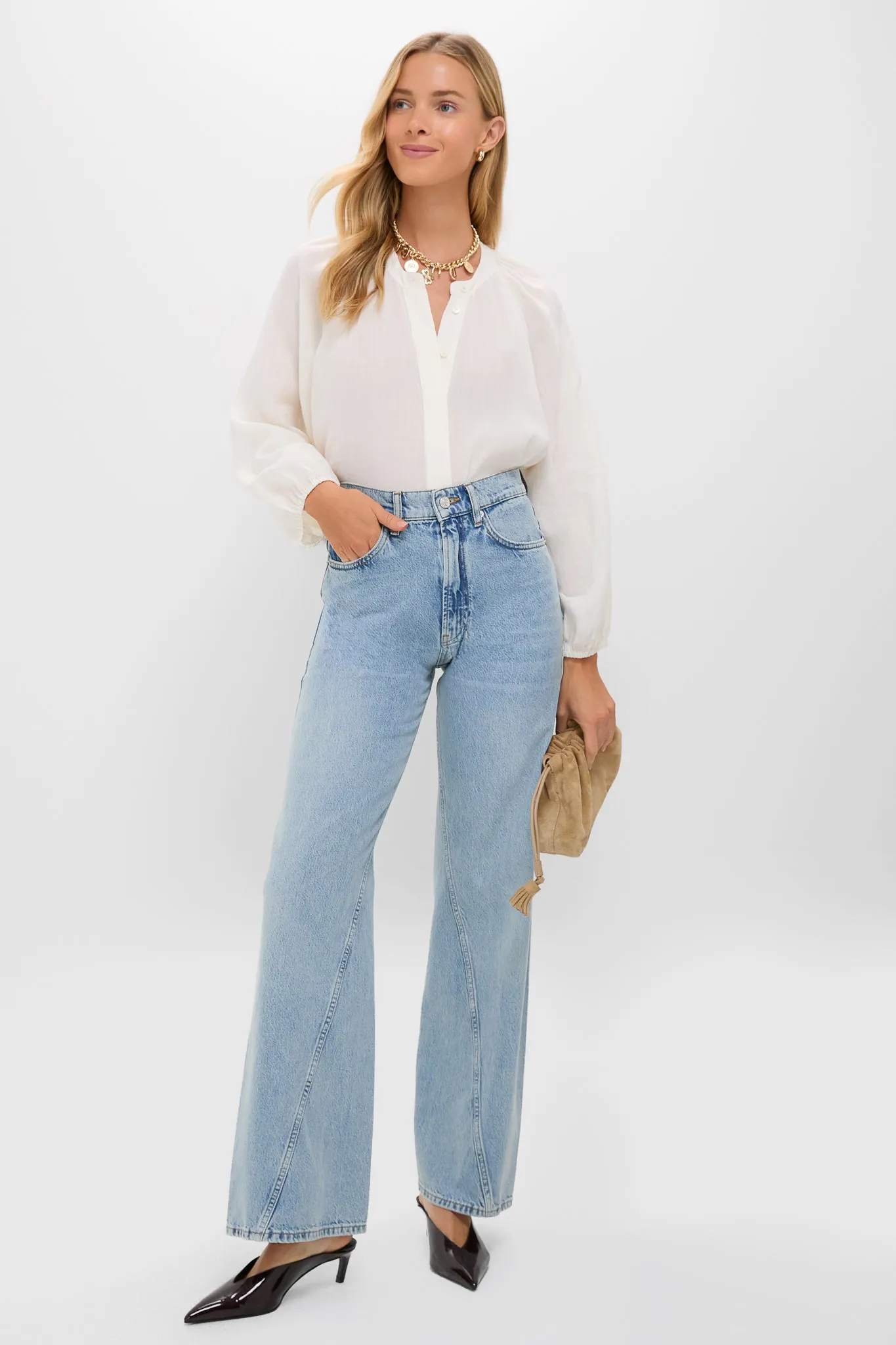 Gold LUCKY Charm Necklace sold by Tuckernuck product image thumbnail 3